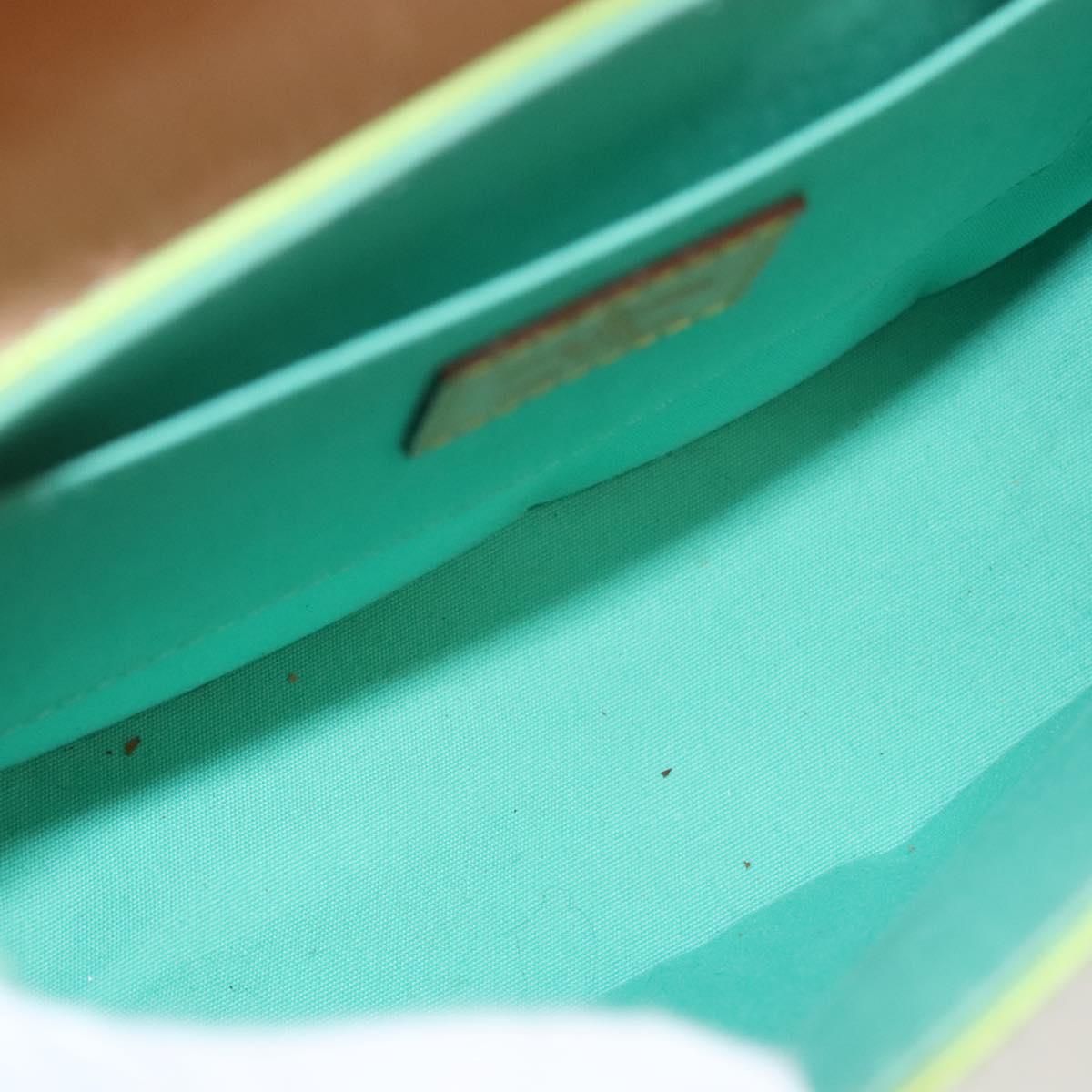 LOUIS VUITTON Vernis Biscayne Bay PM Shoulder Bag Peppermint M91289 Auth BD1918