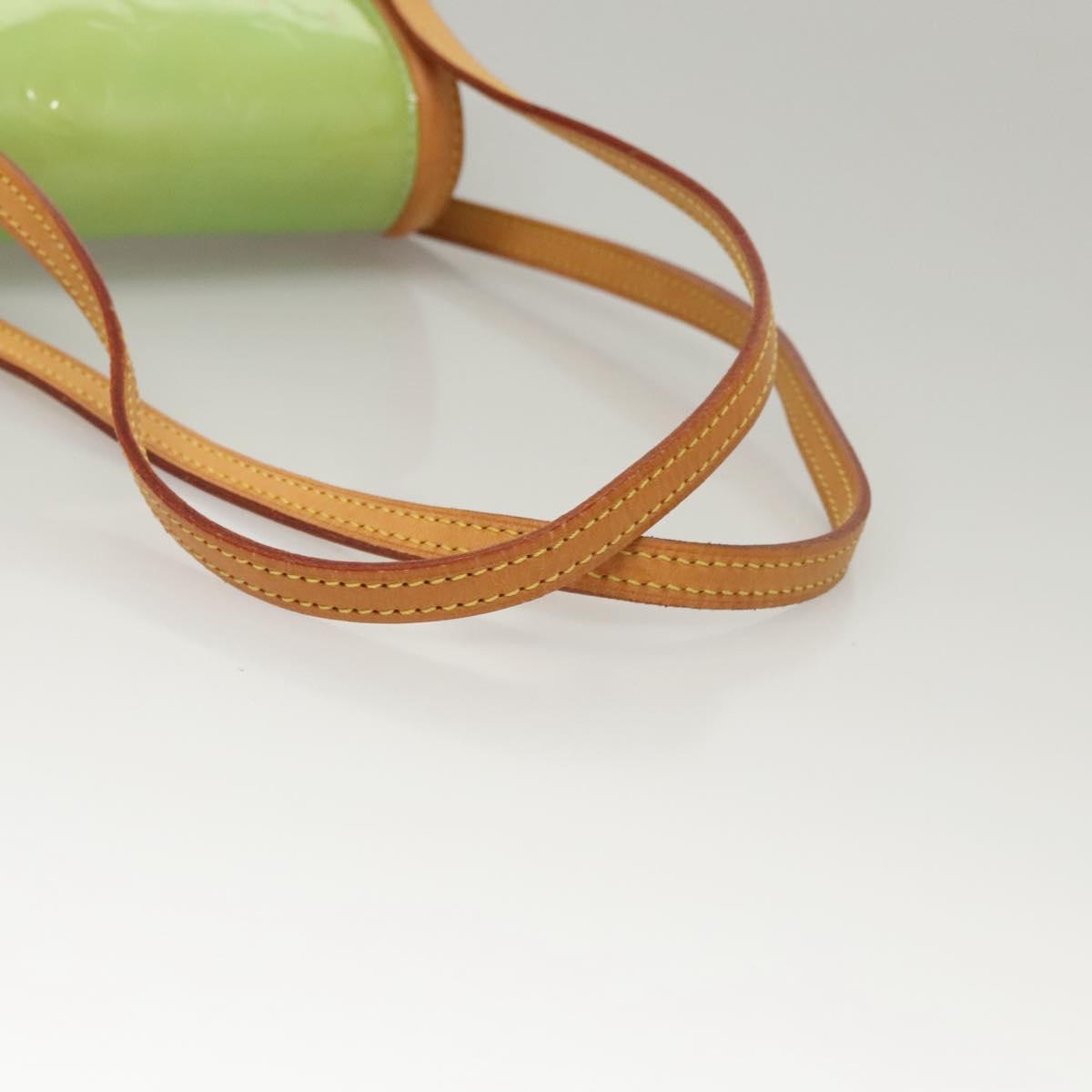 LOUIS VUITTON Vernis Biscayne Bay PM Shoulder Bag Peppermint M91289 Auth BD1918