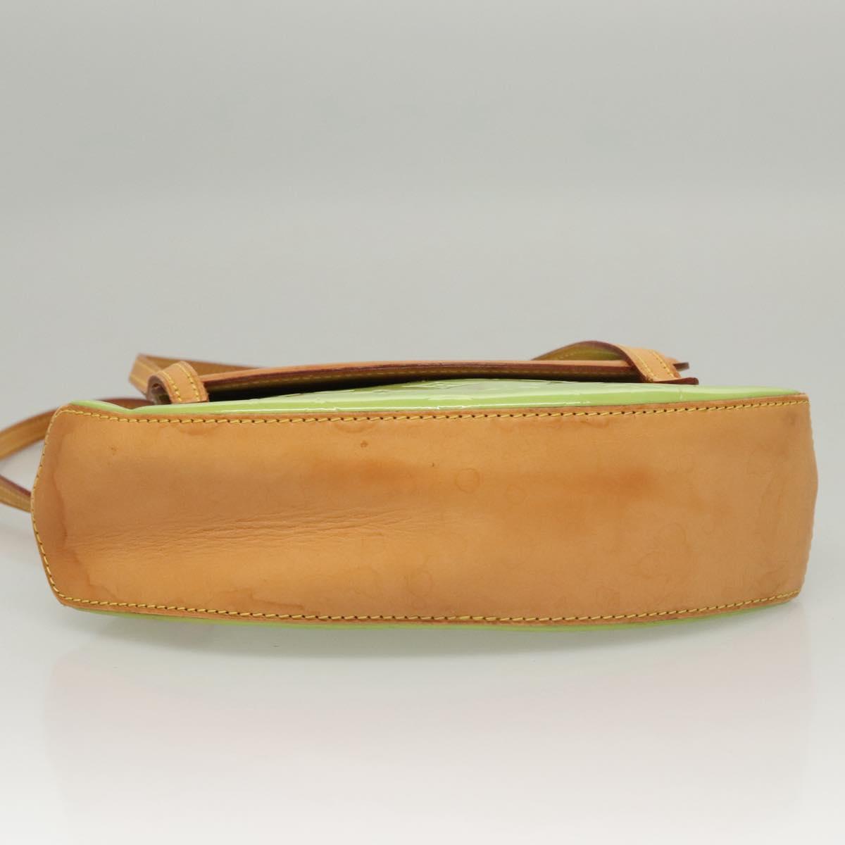 LOUIS VUITTON Vernis Biscayne Bay PM Shoulder Bag Peppermint M91289 Auth BD1918