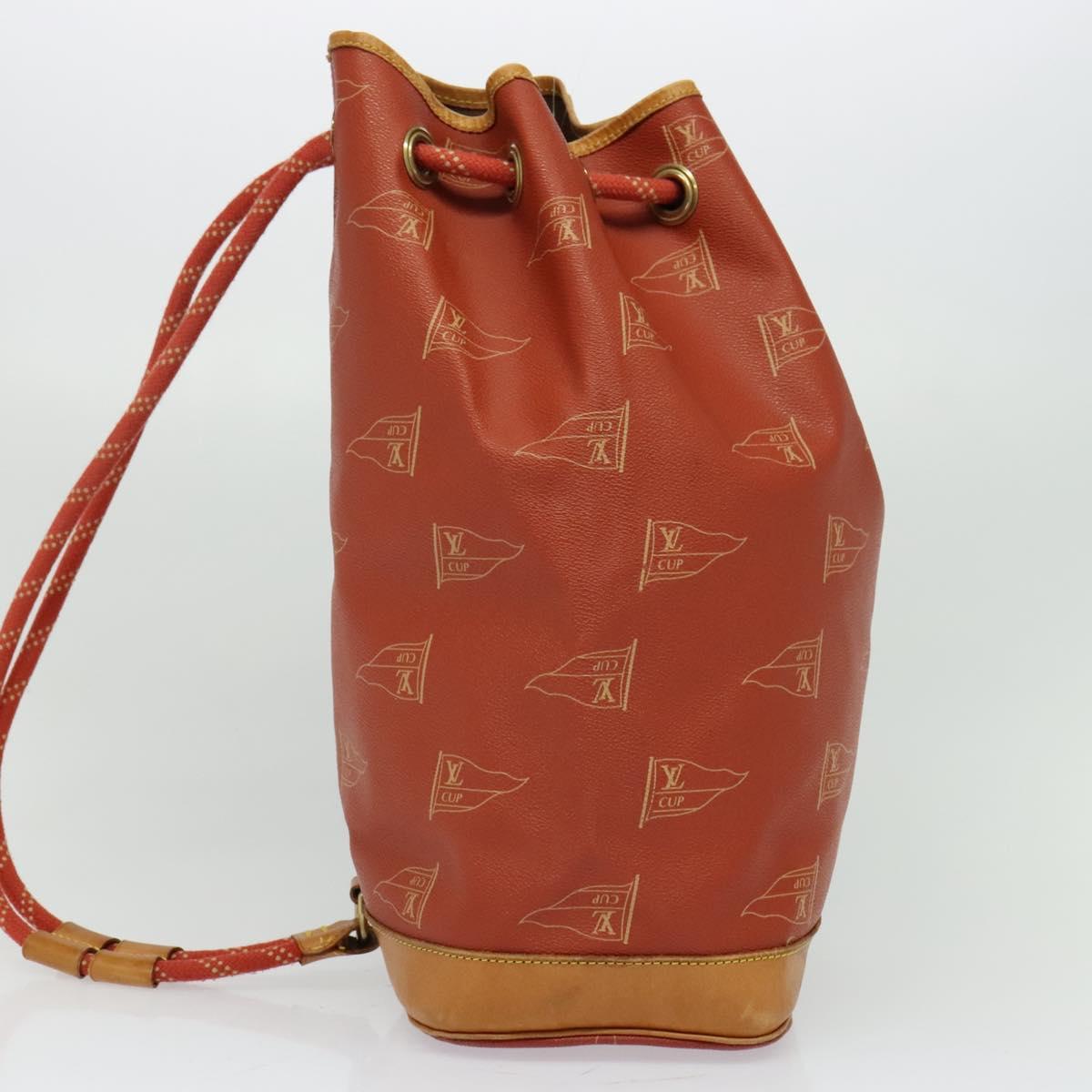 LOUIS VUITTON LV CUP Saint Tropez Shoulder Bag Red M80026 LV Auth BD1921