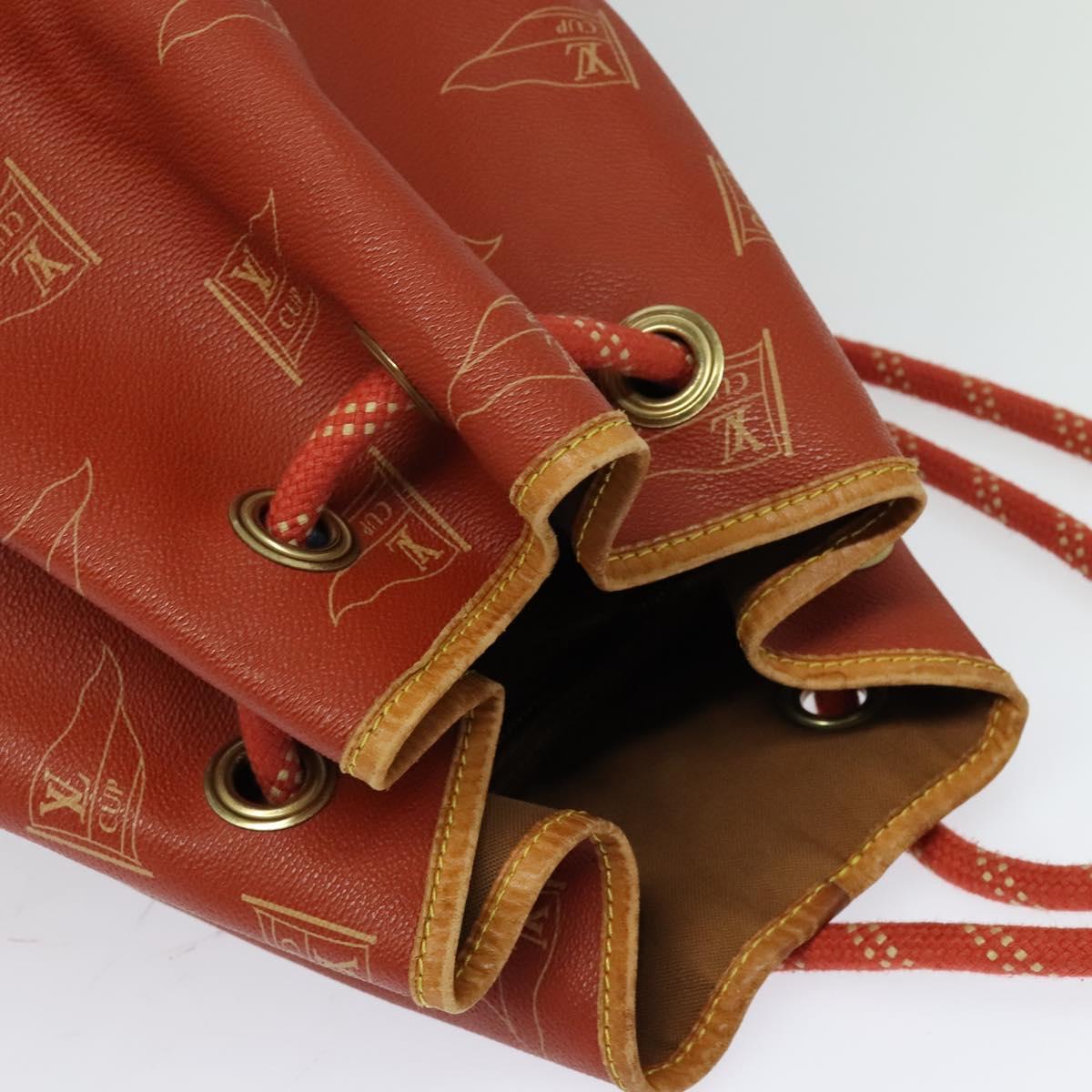 LOUIS VUITTON LV CUP Saint Tropez Shoulder Bag Red M80026 LV Auth BD1921