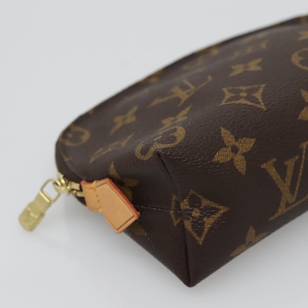 LOUIS VUITTON Monogram Pochette Cosmetic PM Cosmetic Pouch M47515 LV Auth BD1941