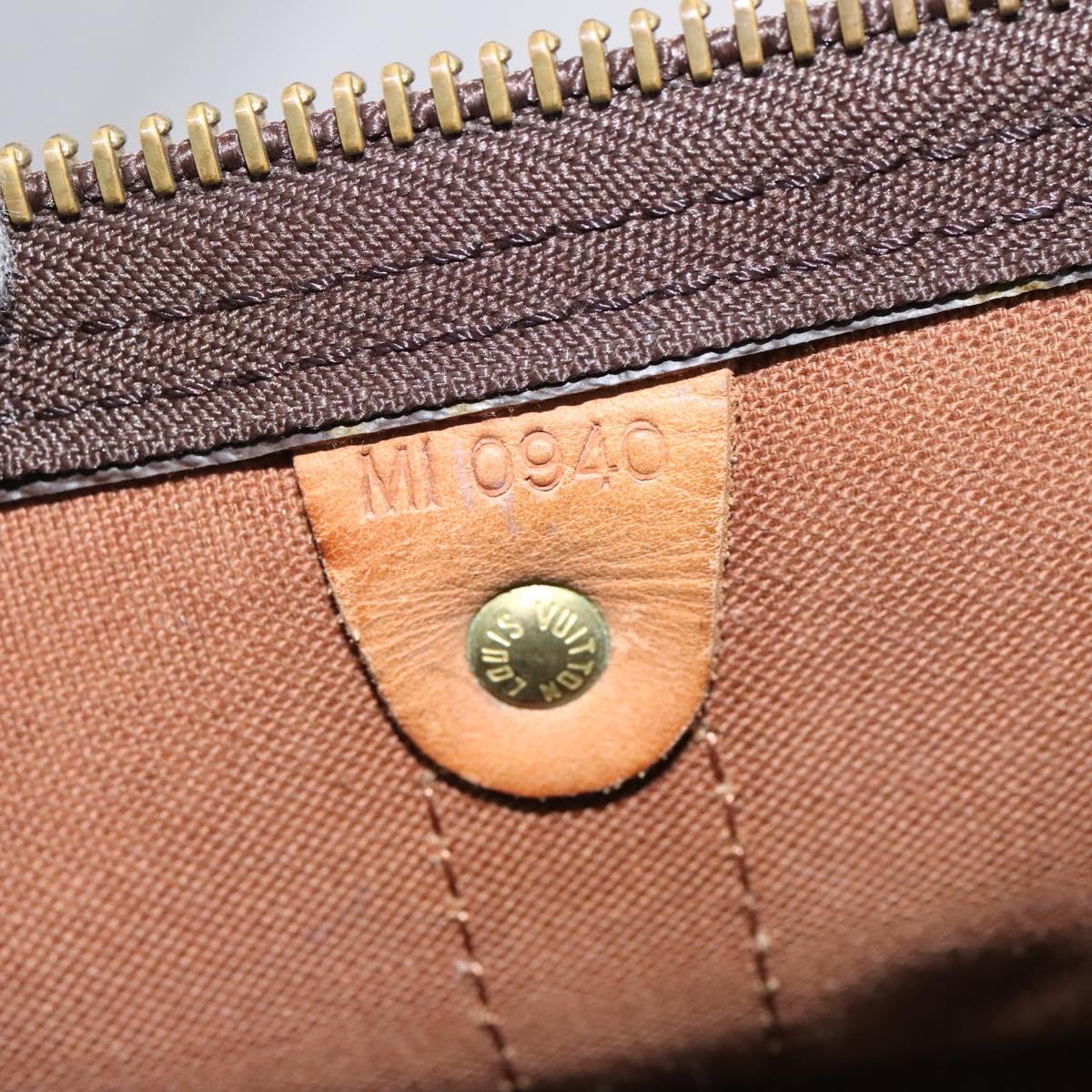 LOUIS VUITTON Monogram Keepall 60 Boston Bag M41422 LV Auth BD1944