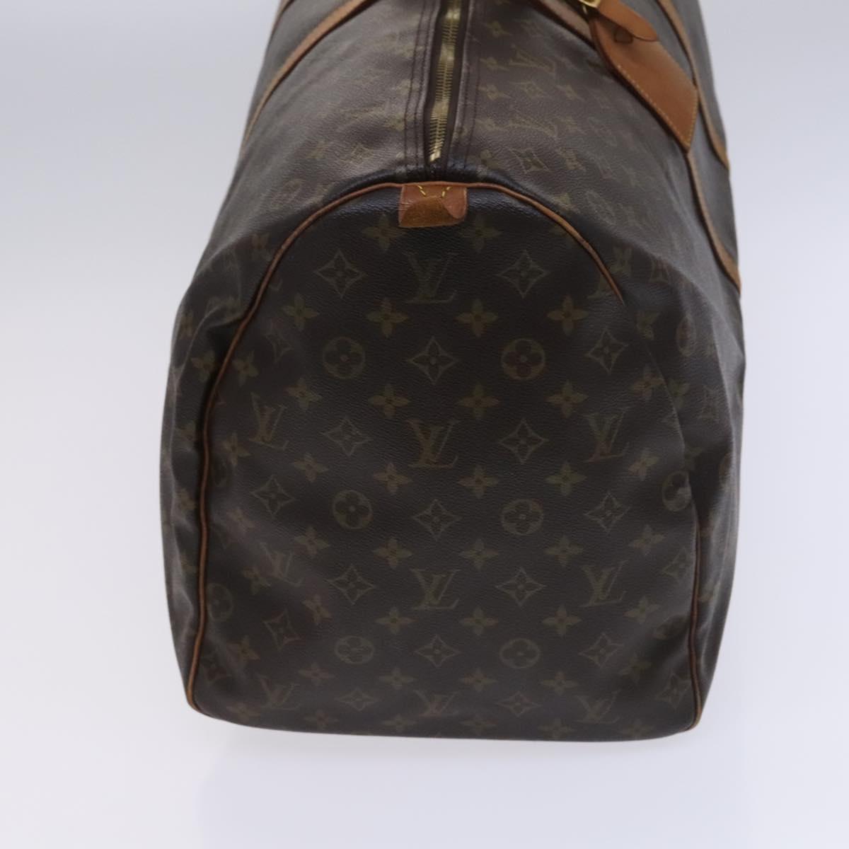 LOUIS VUITTON Monogram Keepall 60 Boston Bag M41422 LV Auth BD1944
