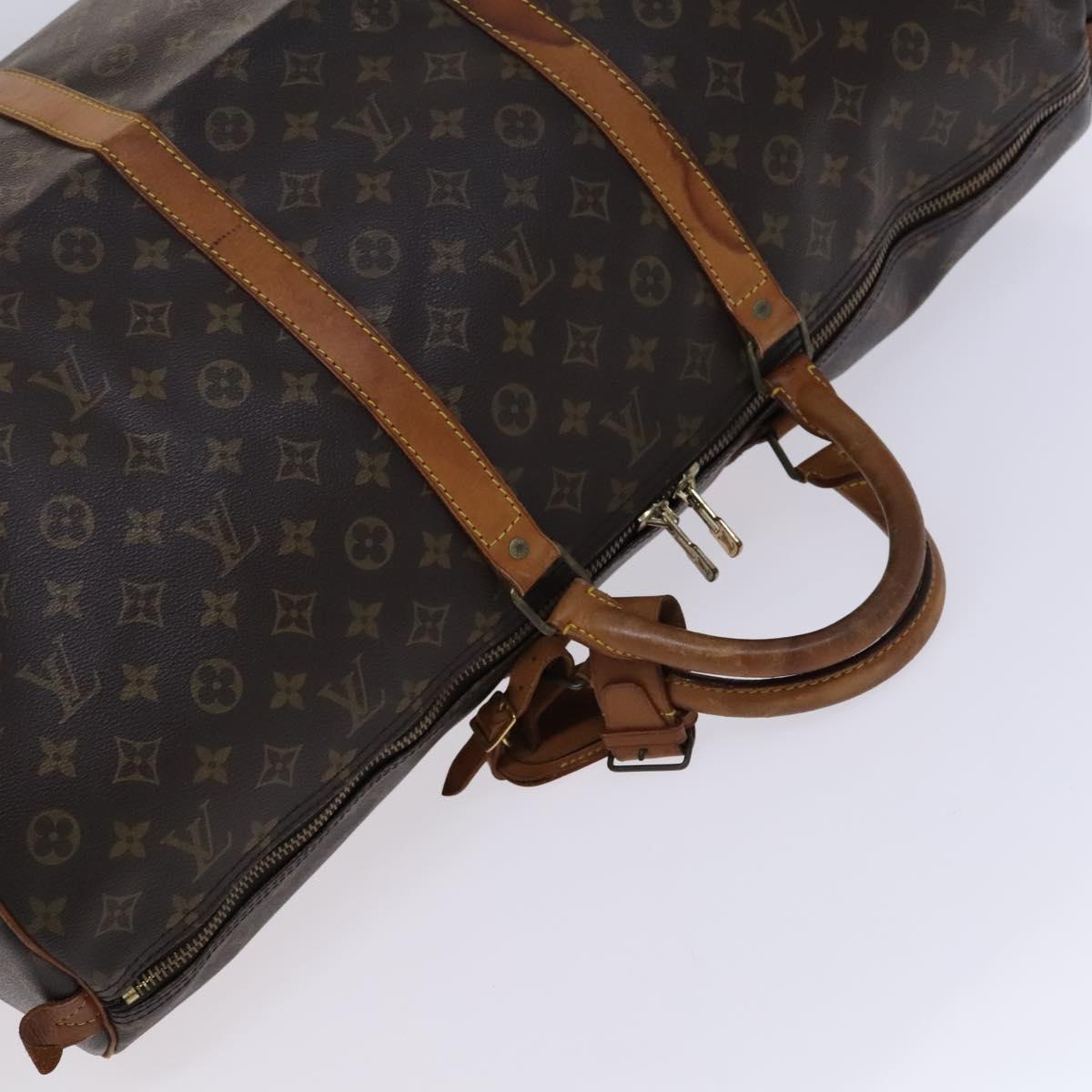 LOUIS VUITTON Monogram Keepall 60 Boston Bag M41422 LV Auth BD1944