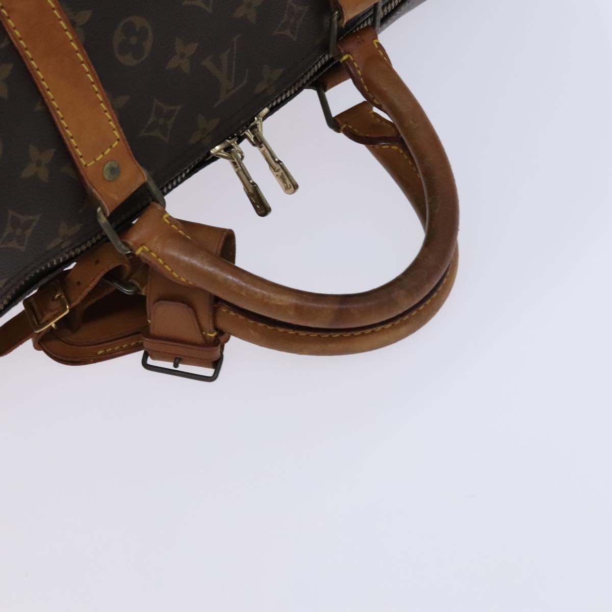 LOUIS VUITTON Monogram Keepall 60 Boston Bag M41422 LV Auth BD1944