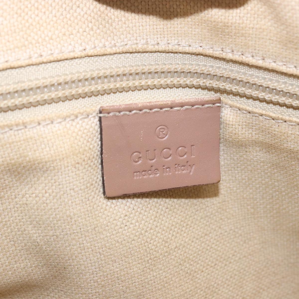 GUCCI GG Supreme Hand Bag PVC 2way Pink 353440 Auth BD1945