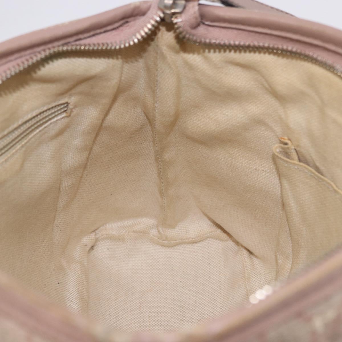 GUCCI GG Supreme Hand Bag PVC 2way Pink 353440 Auth BD1945