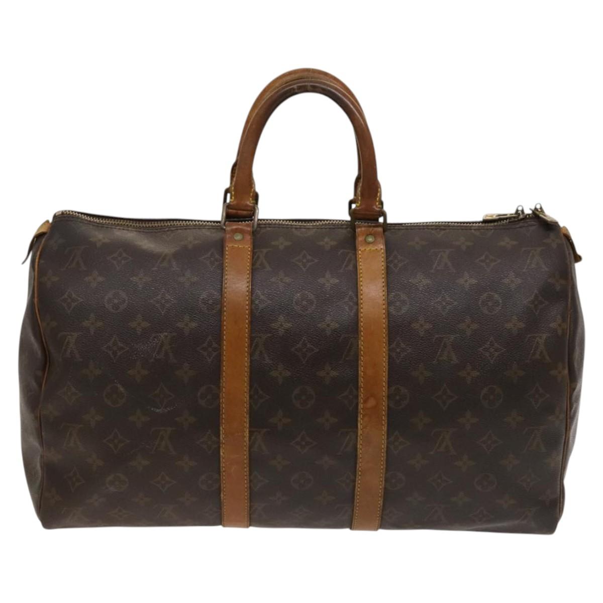 LOUIS VUITTON Monogram Keepall 45 Boston Bag M41428 LV Auth BD2023