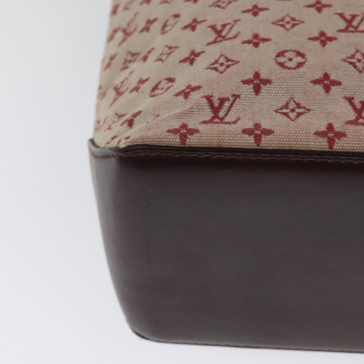 LOUIS VUITTON Monogram Mini Cabas Piano Tote Bag SPO Rouge LV Auth BD2029