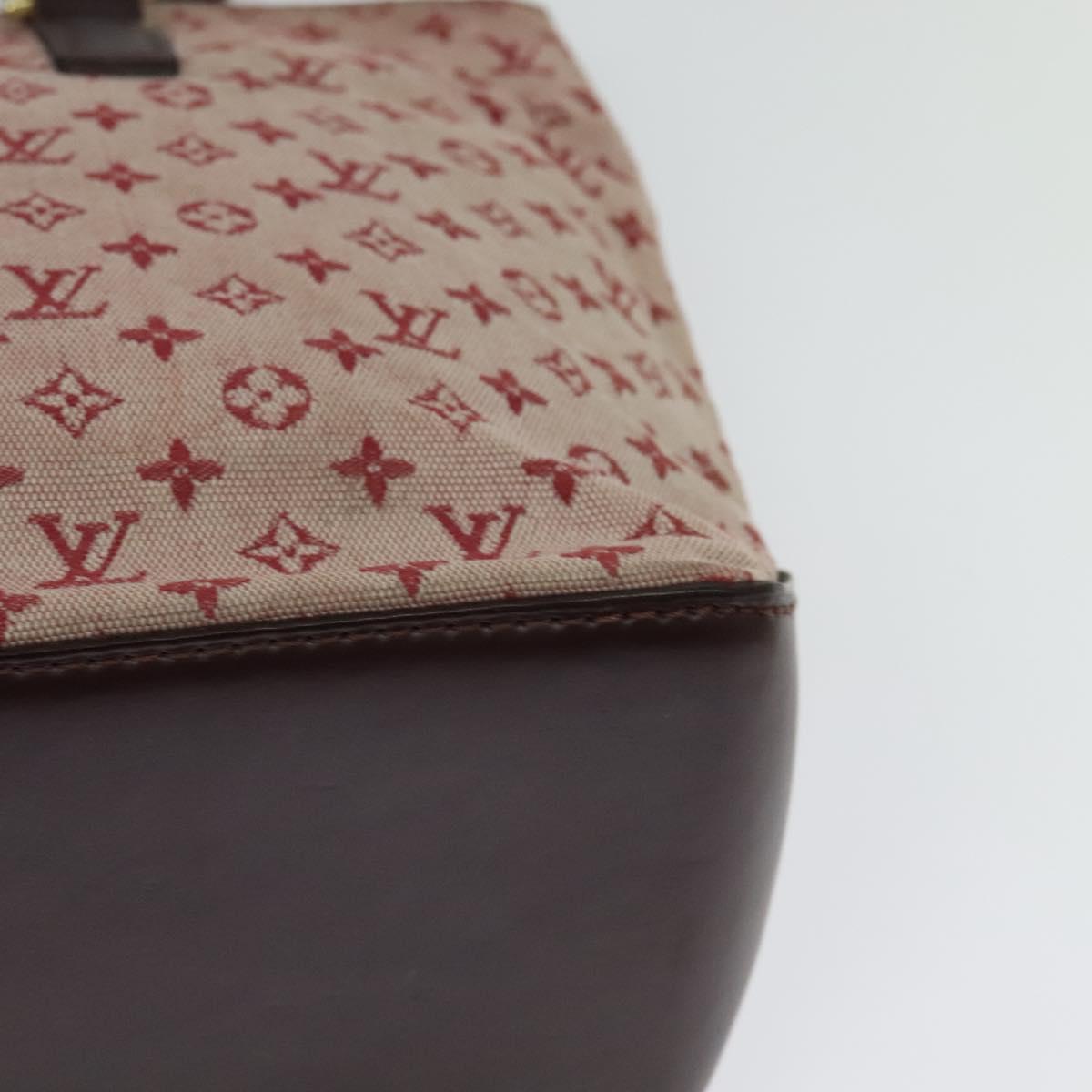 LOUIS VUITTON Monogram Mini Cabas Piano Tote Bag SPO Rouge LV Auth BD2029