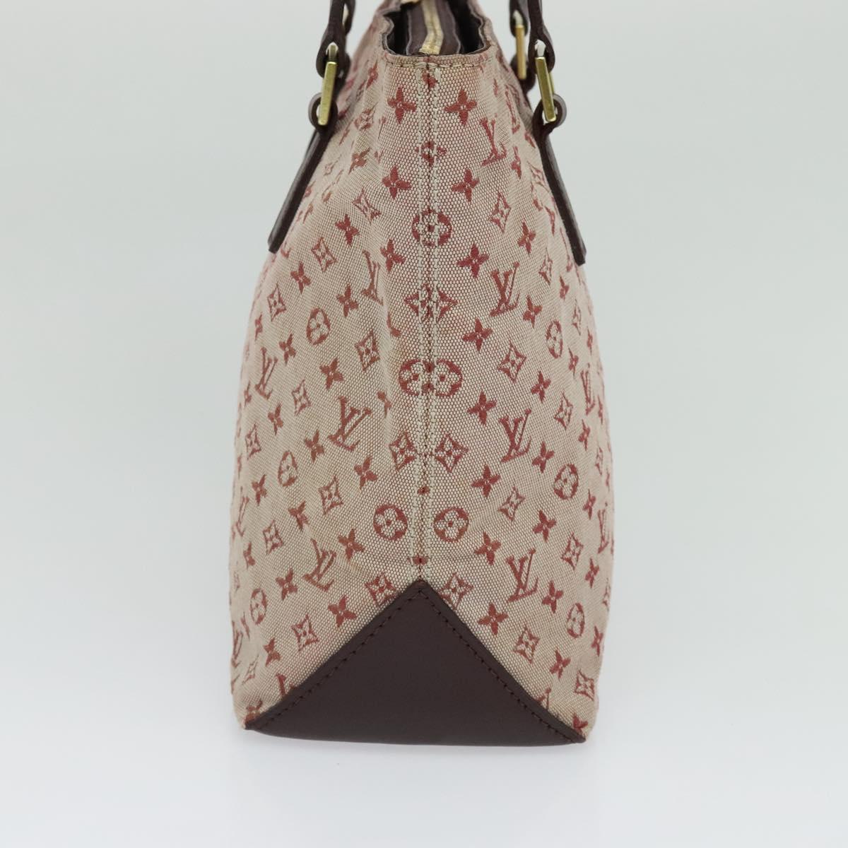 LOUIS VUITTON Monogram Mini Cabas Piano Tote Bag SPO Rouge LV Auth BD2029