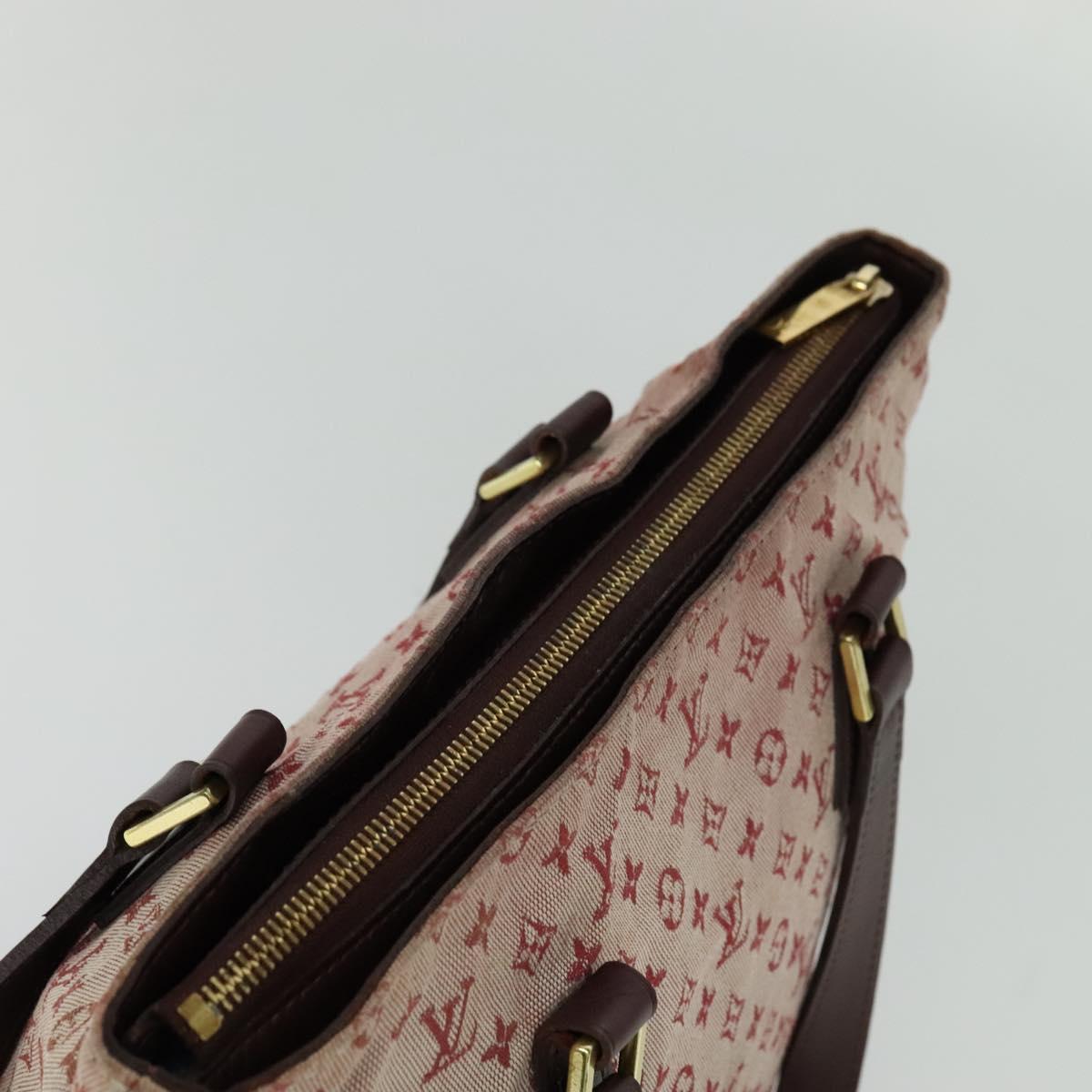 LOUIS VUITTON Monogram Mini Cabas Piano Tote Bag SPO Rouge LV Auth BD2029