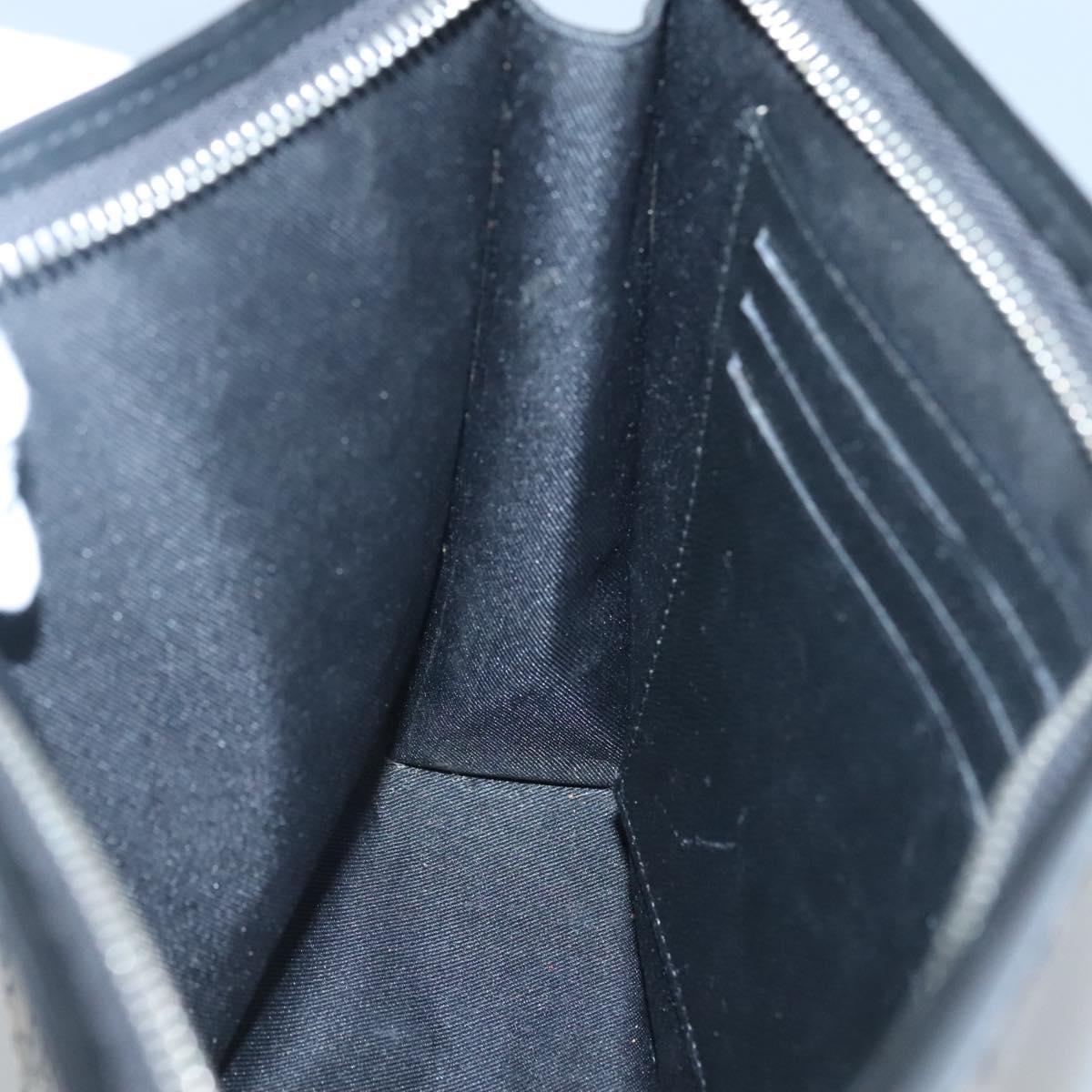 LOUIS VUITTON Monogram Savanna Pochette Voyager MM Clutch Bag White Auth BD2031