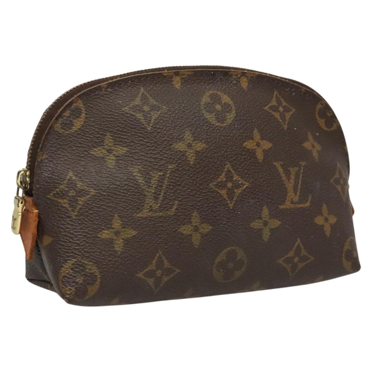 LOUIS VUITTON Monogram Pochette Cosmetic PM Pouch M43998 LV Auth BD2055