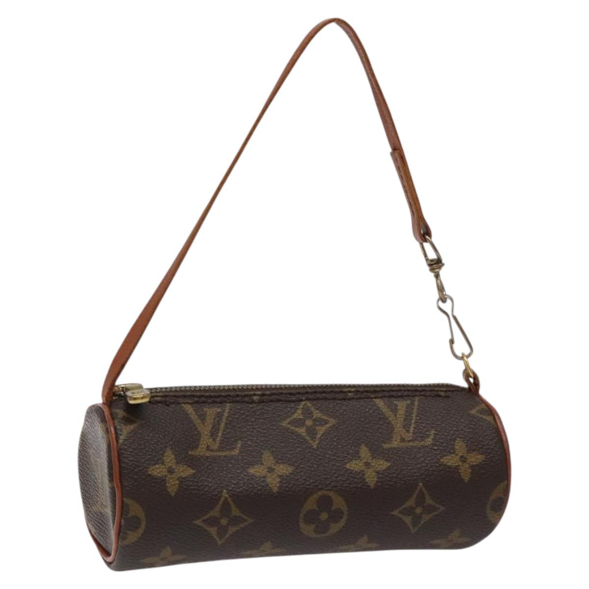LOUIS VUITTON Monogram Papillon Pouch LV Auth BD2060