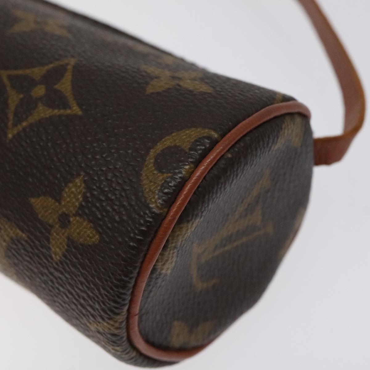 LOUIS VUITTON Monogram Papillon Pouch LV Auth BD2060