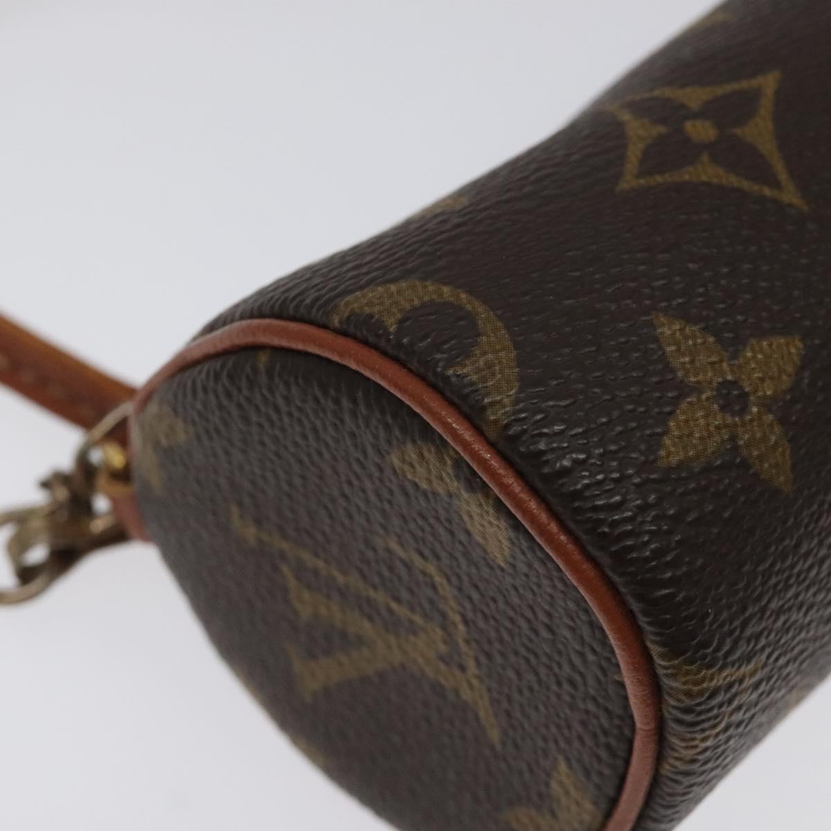 LOUIS VUITTON Monogram Papillon Pouch LV Auth BD2060