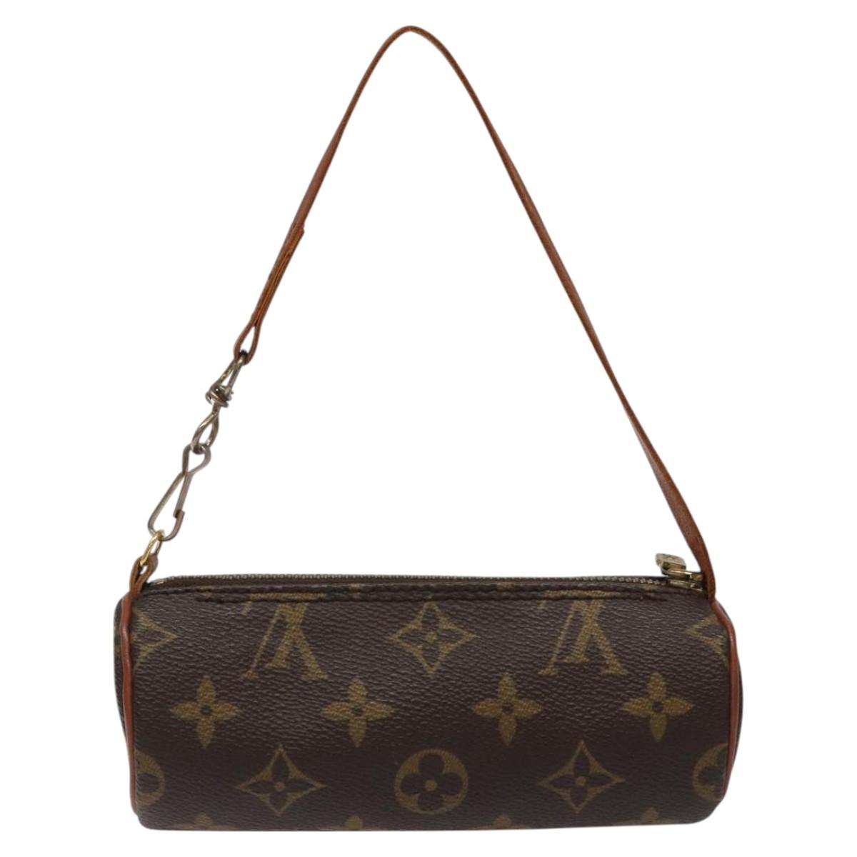 LOUIS VUITTON Monogram Papillon Pouch LV Auth BD2060