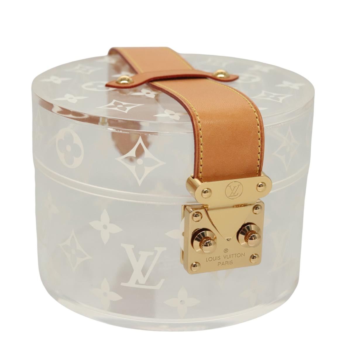 LOUIS VUITTON Monogram Boite Scott Accessory Case Clear GI0203 LV Auth BD2065