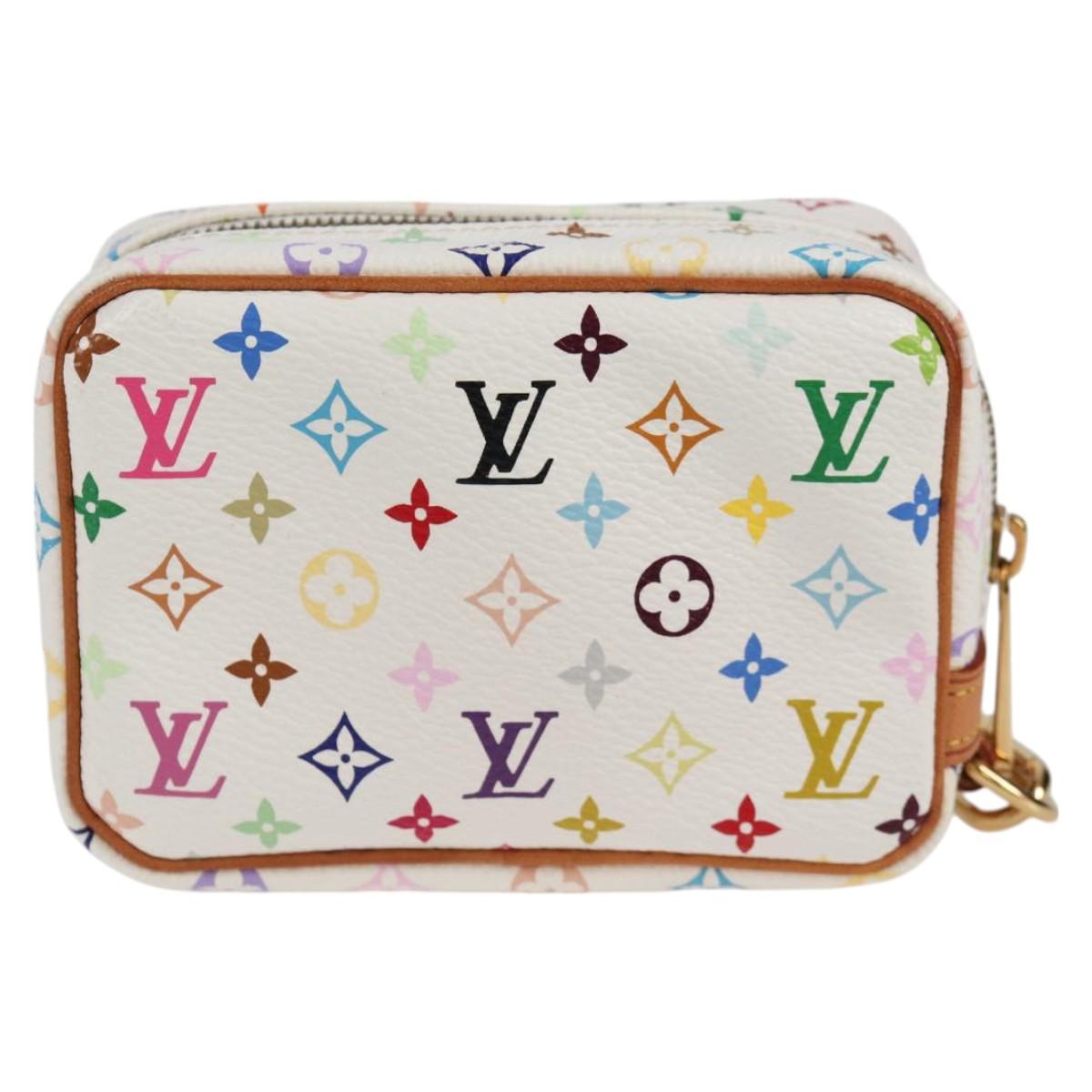 LOUIS VUITTON Monogram Multicolor Trousse Wapity White M58033 LV Auth BD2066AV