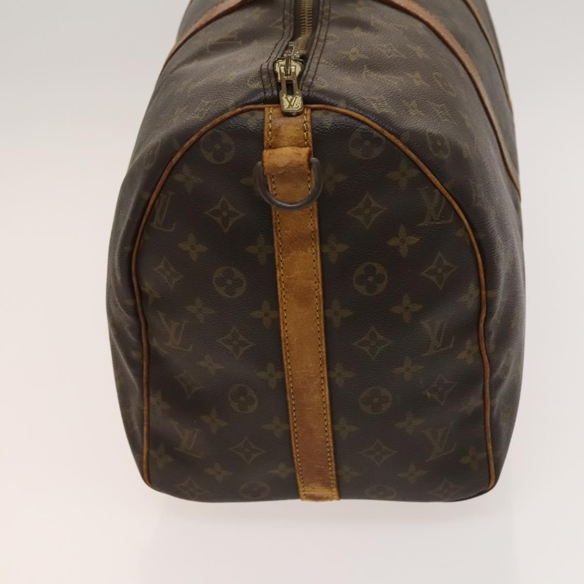 LOUIS VUITTON Monogram Keepall Bandouliere 50 Boston Bag M41416 LV Auth BD2090