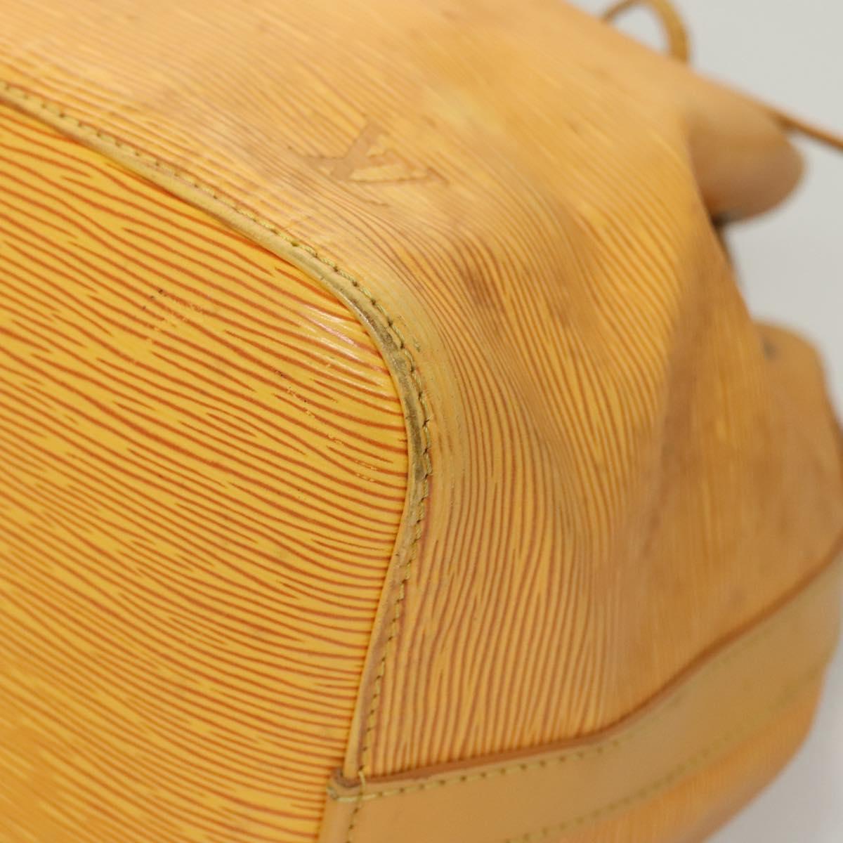 LOUIS VUITTON Epi Petit Noe Shoulder Bag Yellow M44109 LV Auth BD2091