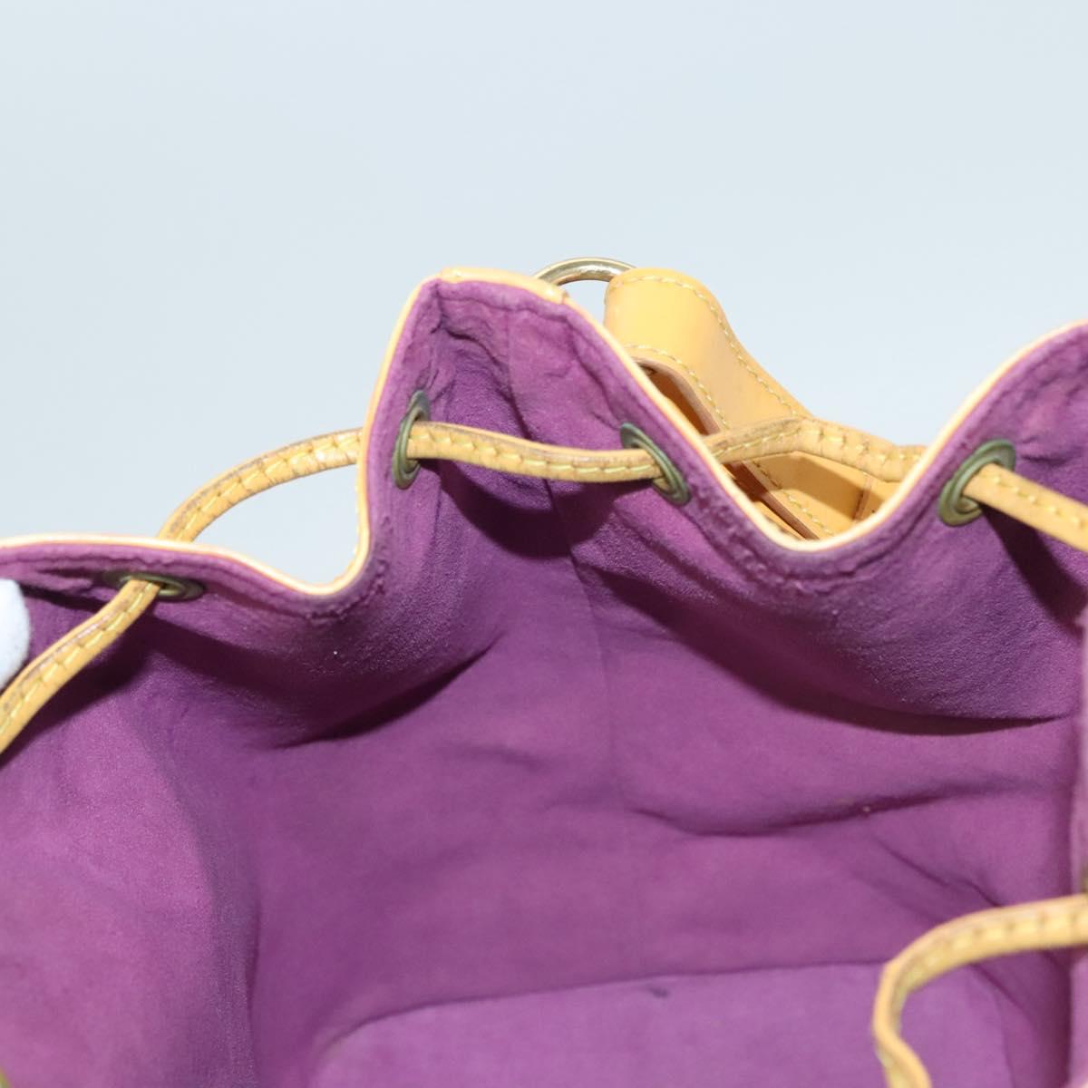 LOUIS VUITTON Epi Petit Noe Shoulder Bag Yellow M44109 LV Auth BD2091