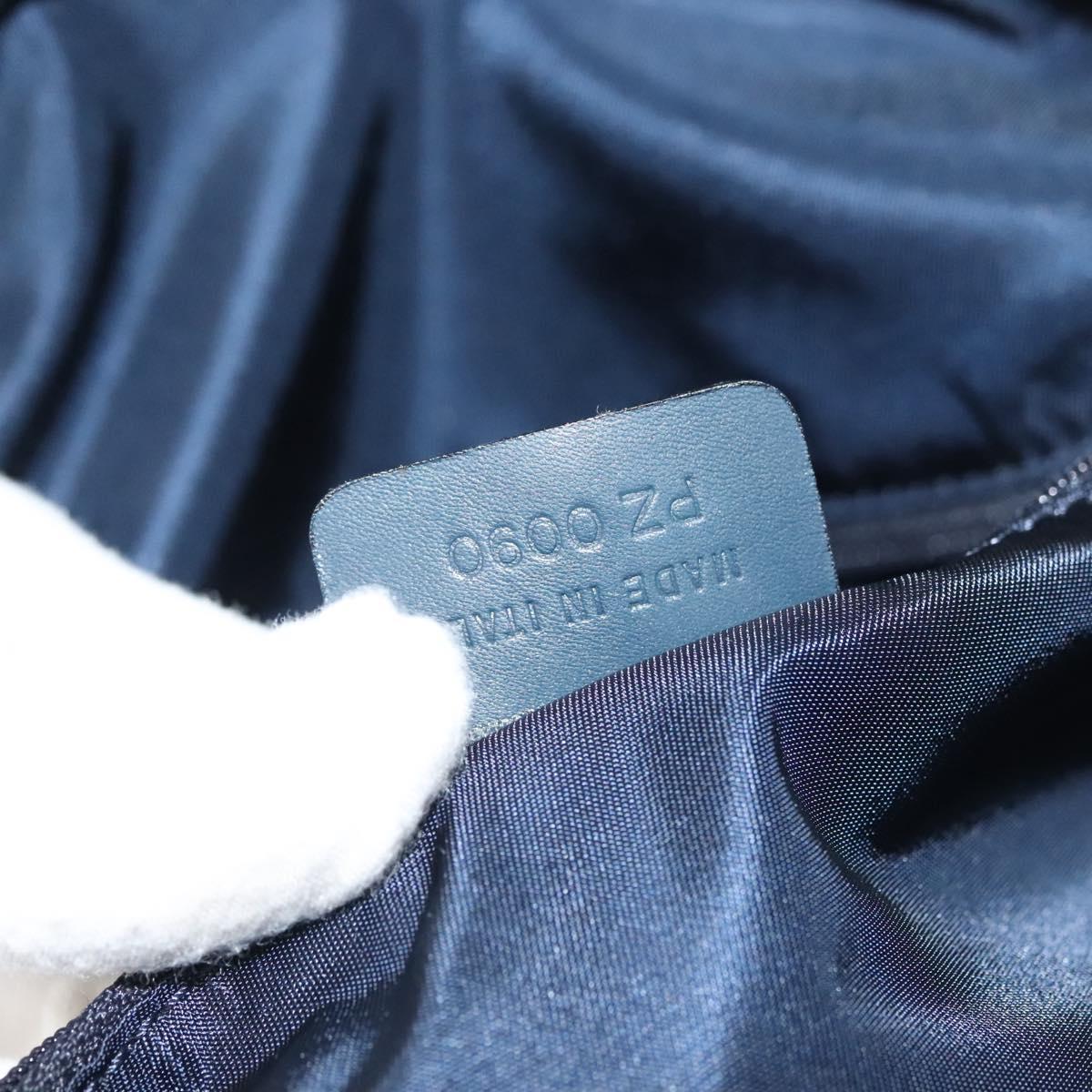 Christian Dior Trotter Canvas Boston Bag 2way Navy Gold Auth BD2104SAV