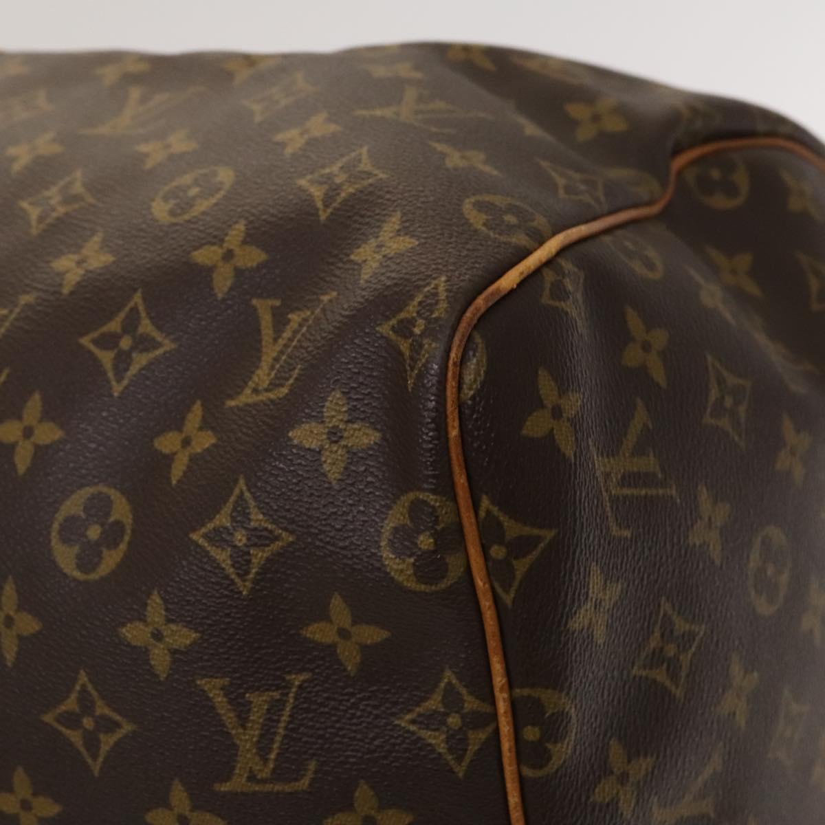 LOUIS VUITTON Monogram Keepall 55 Boston Bag M41424 LV Auth BD2108