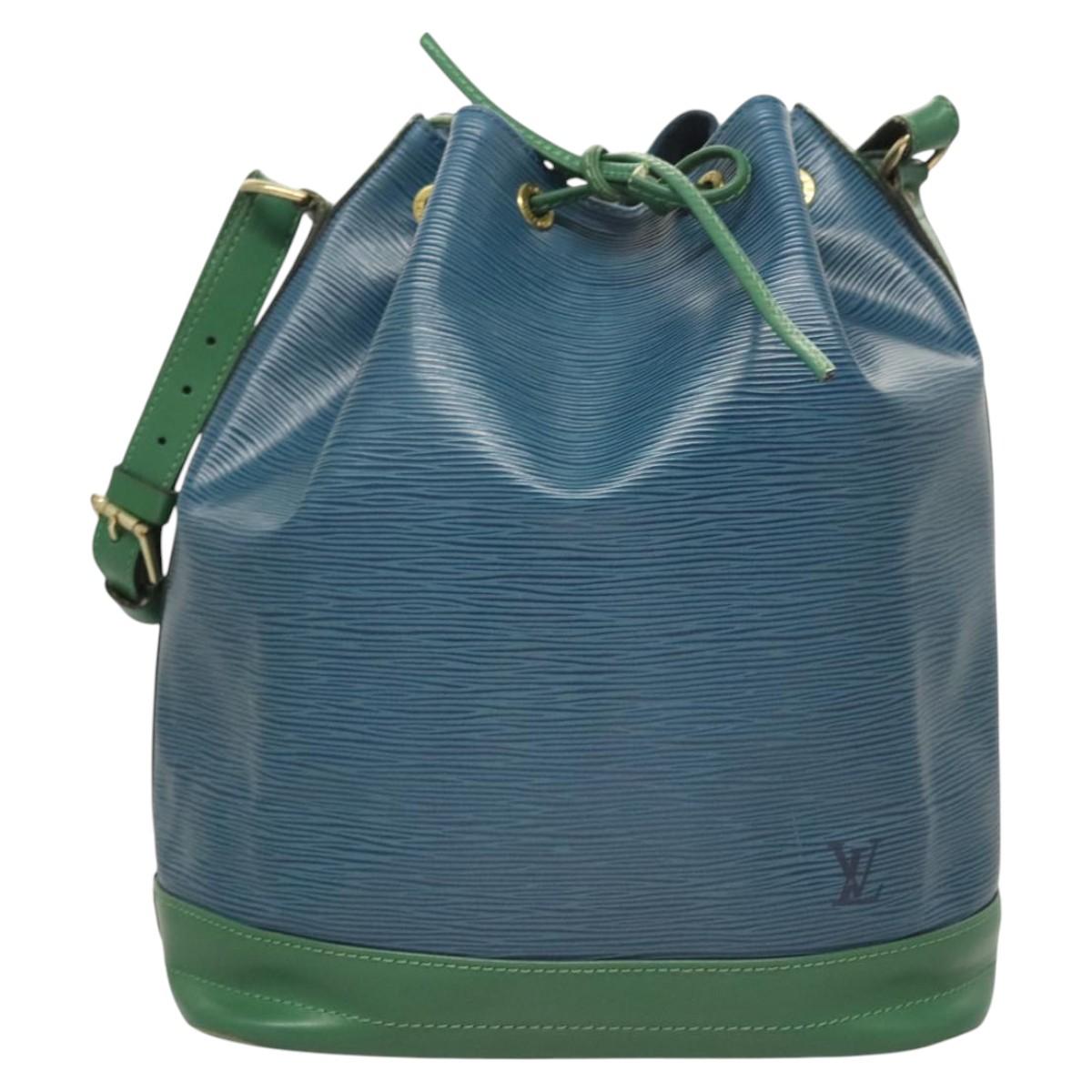 LOUIS VUITTON Epi Noe Shoulder Bag Bicolor Green Blue M44044 LV Auth BD2117