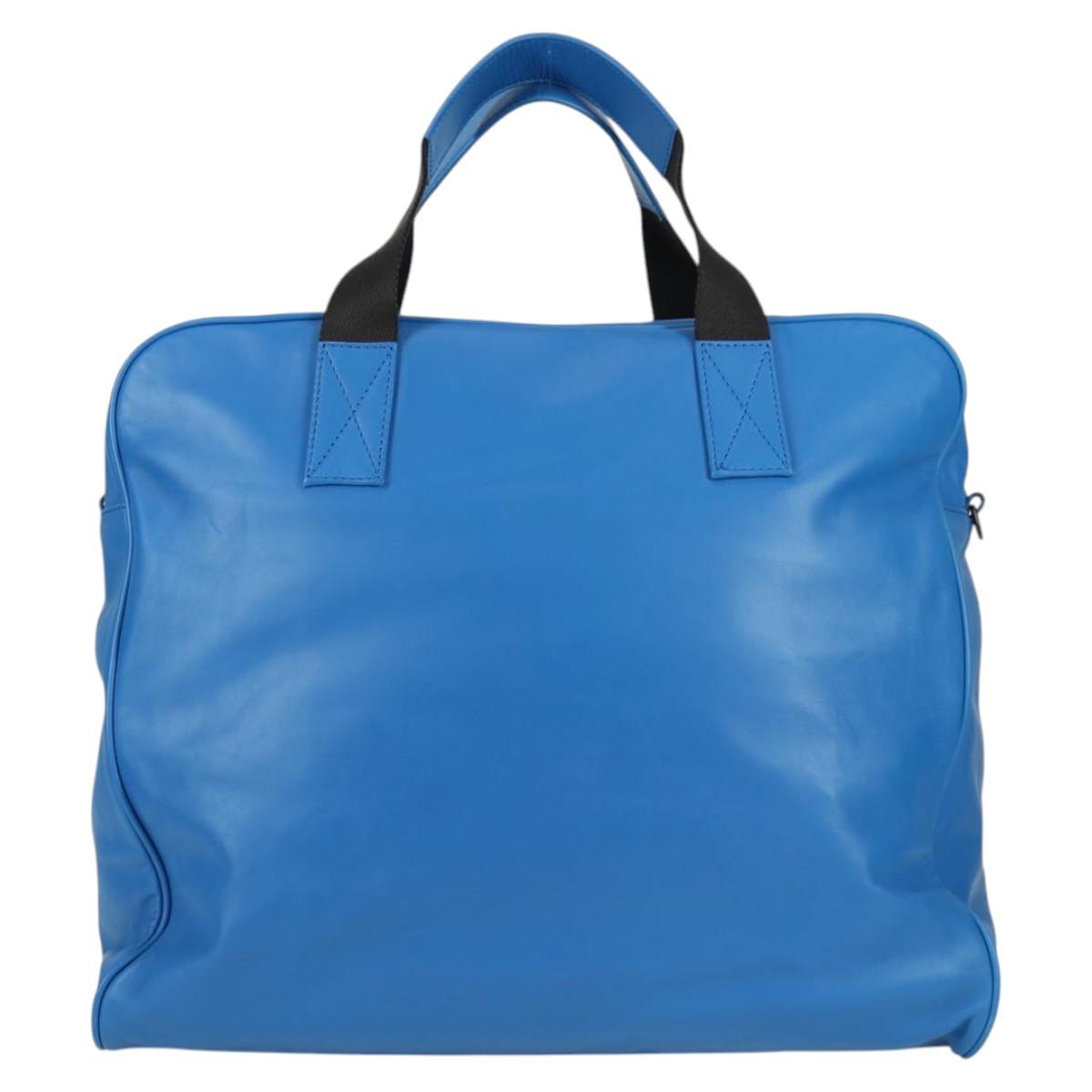 BOTTEGA VENETA INTRECCIATO Business Bag Leather 2way Blue Auth BD2150V