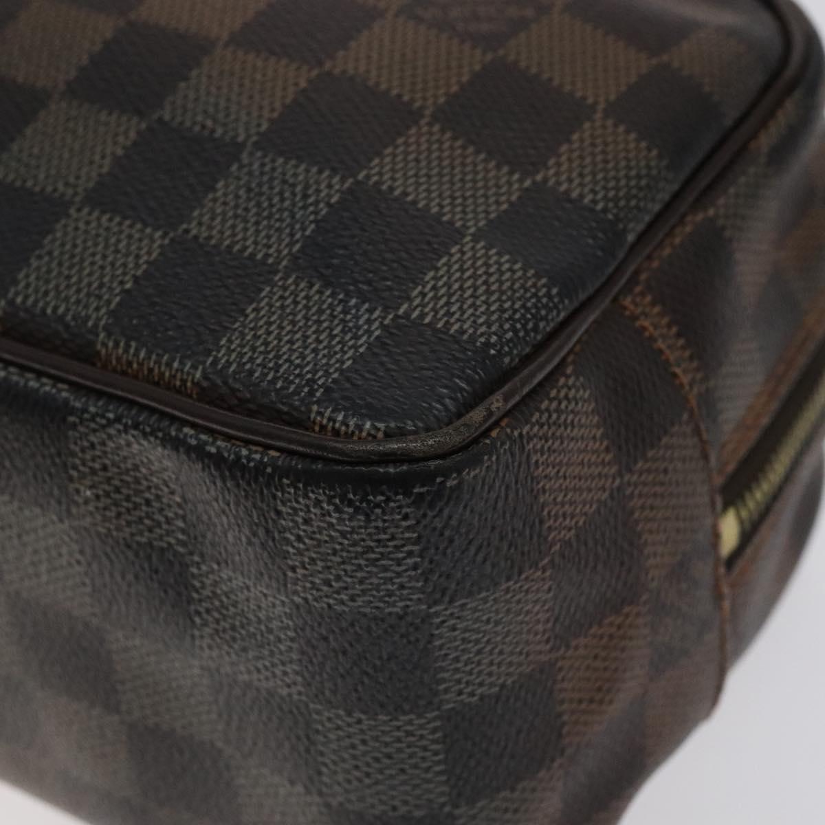 LOUIS VUITTON Damier Ebene Trousse Toilette 25 Clutch Bag N47624 LV Auth BD2155