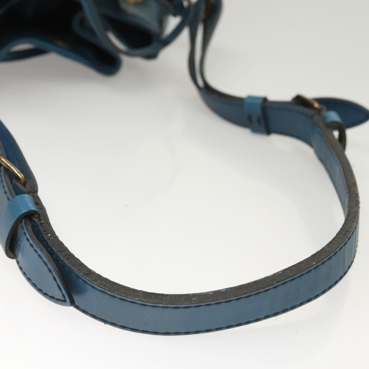 LOUIS VUITTON Epi Petit Noe Shoulder Bag Blue M44105 LV Auth BD2156