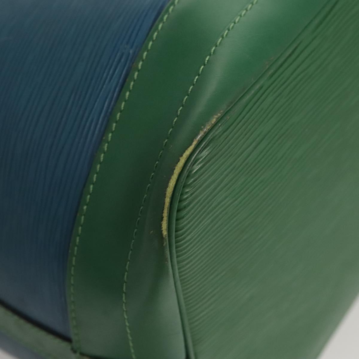 LOUIS VUITTON Epi Noe Shoulder Bag Bicolor Green Blue M44044 LV Auth BD2157