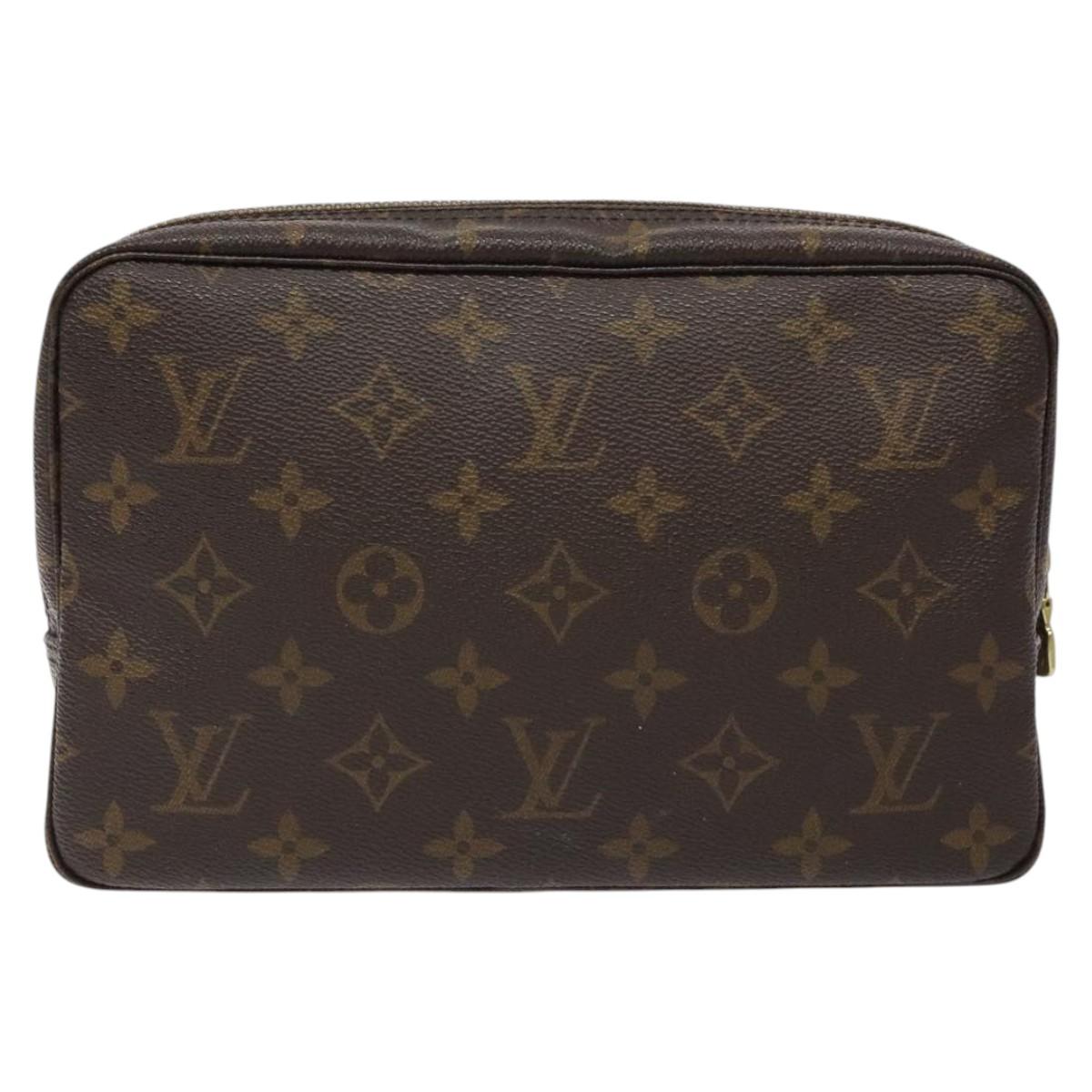 LOUIS VUITTON Monogram Trousse Toilette 23 Clutch Bag M47524 LV Auth BD2197