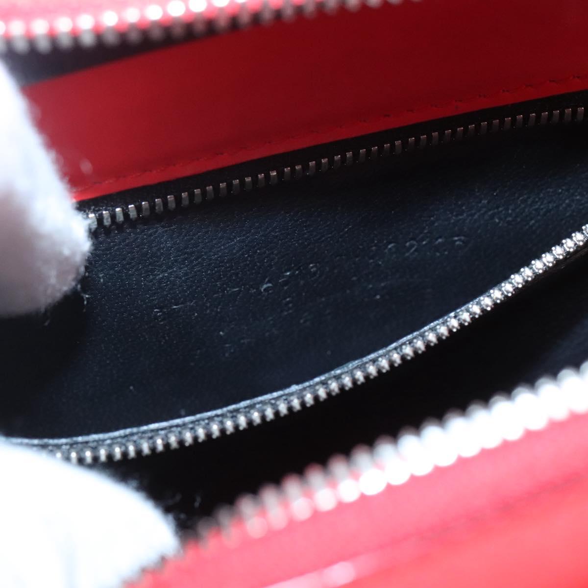 BALENCIAGA Cable Shopper S Hand Bag Leather 2way Red Silver 371177 Auth BD2212