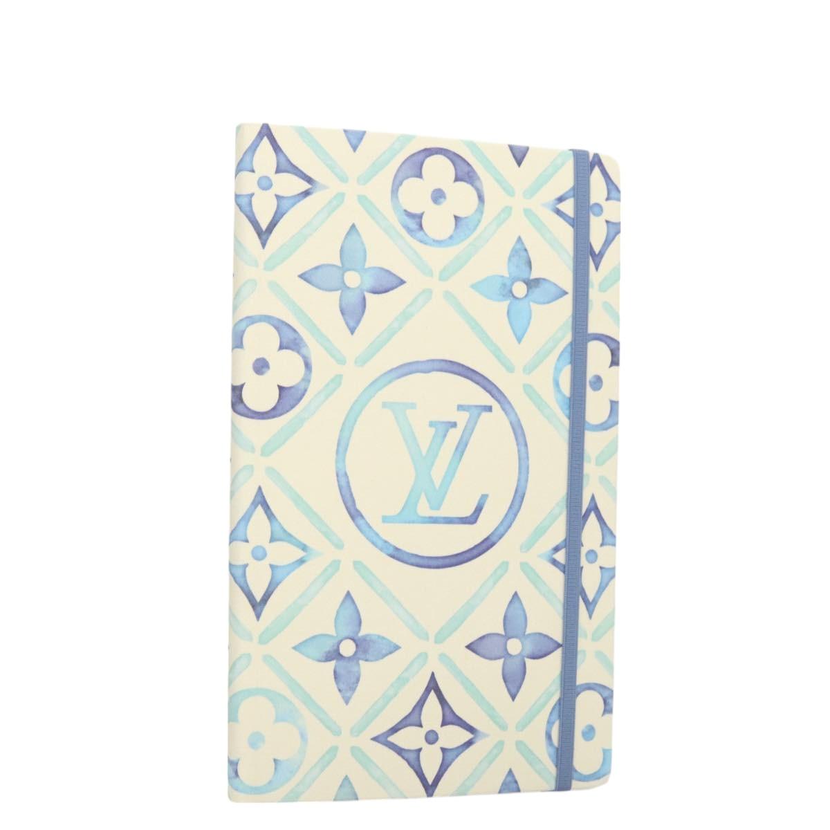 LOUIS VUITTON LV Visor Pool Notebook MM Jane Cover lagoon GI1093 LV Auth BD2240