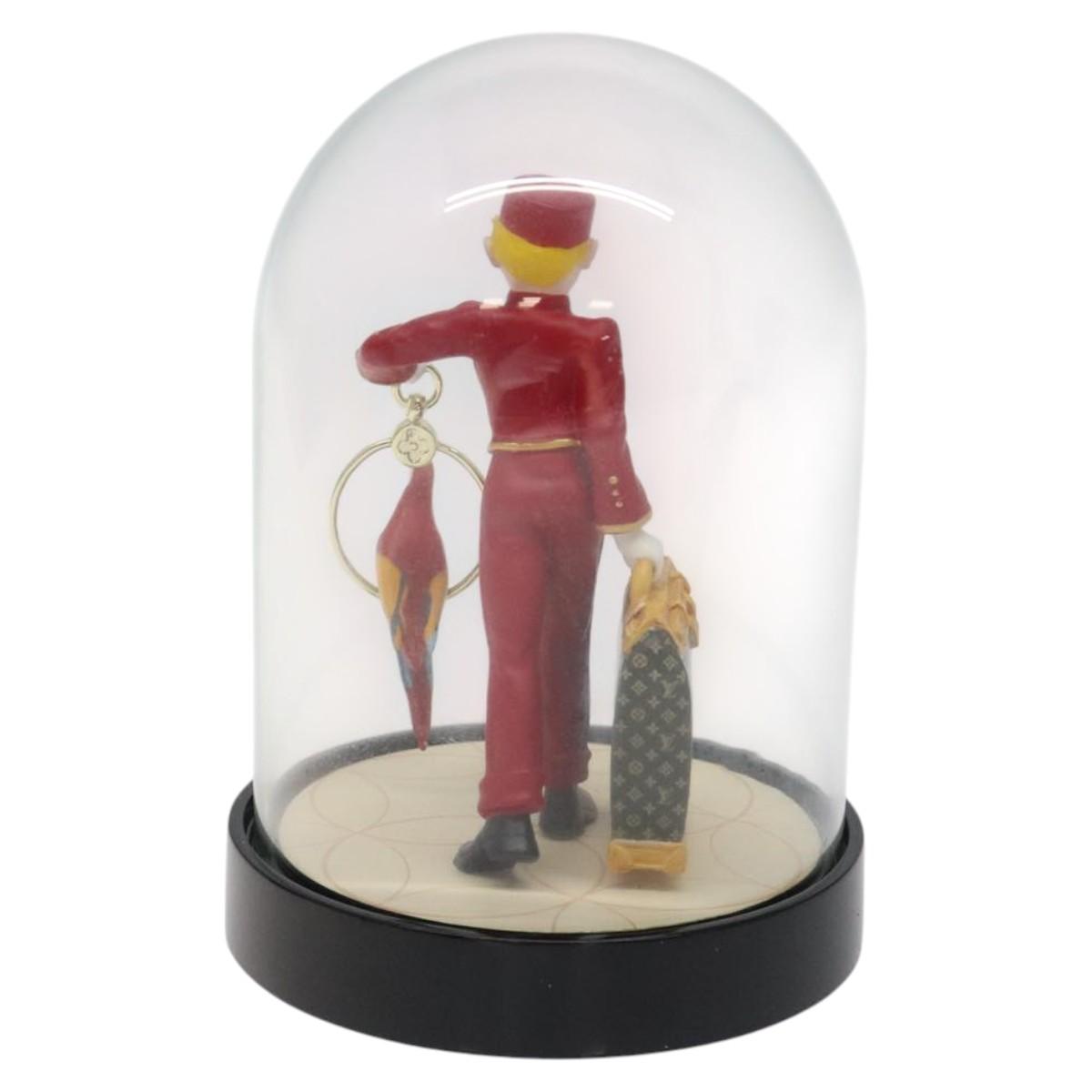 LOUIS VUITTON Snow Globe Balloon VIP Only Clear Red LV Auth BD2255