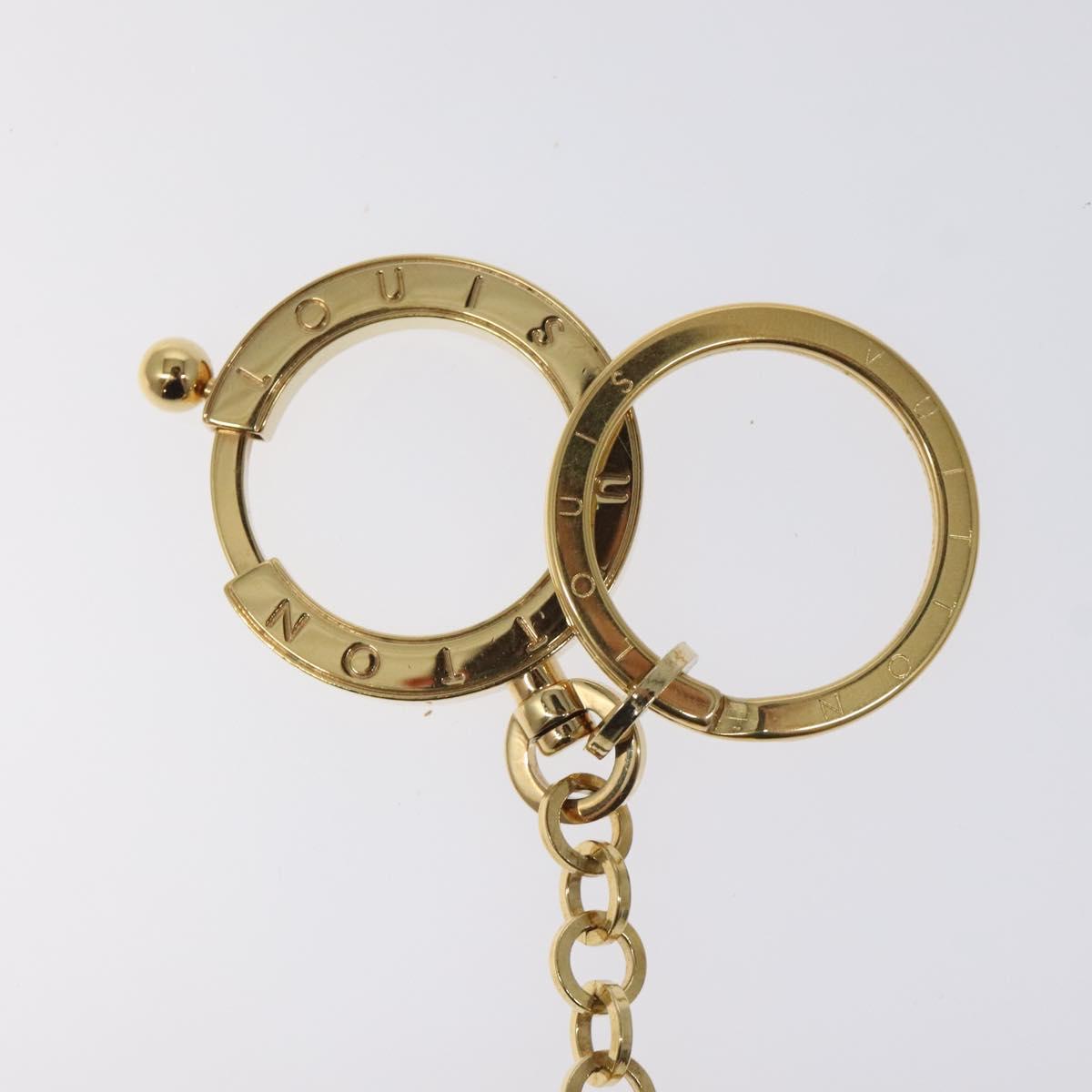 LOUIS VUITTON Porte Cles Swing Key Holder metal Gold M65997 LV Auth BD2258