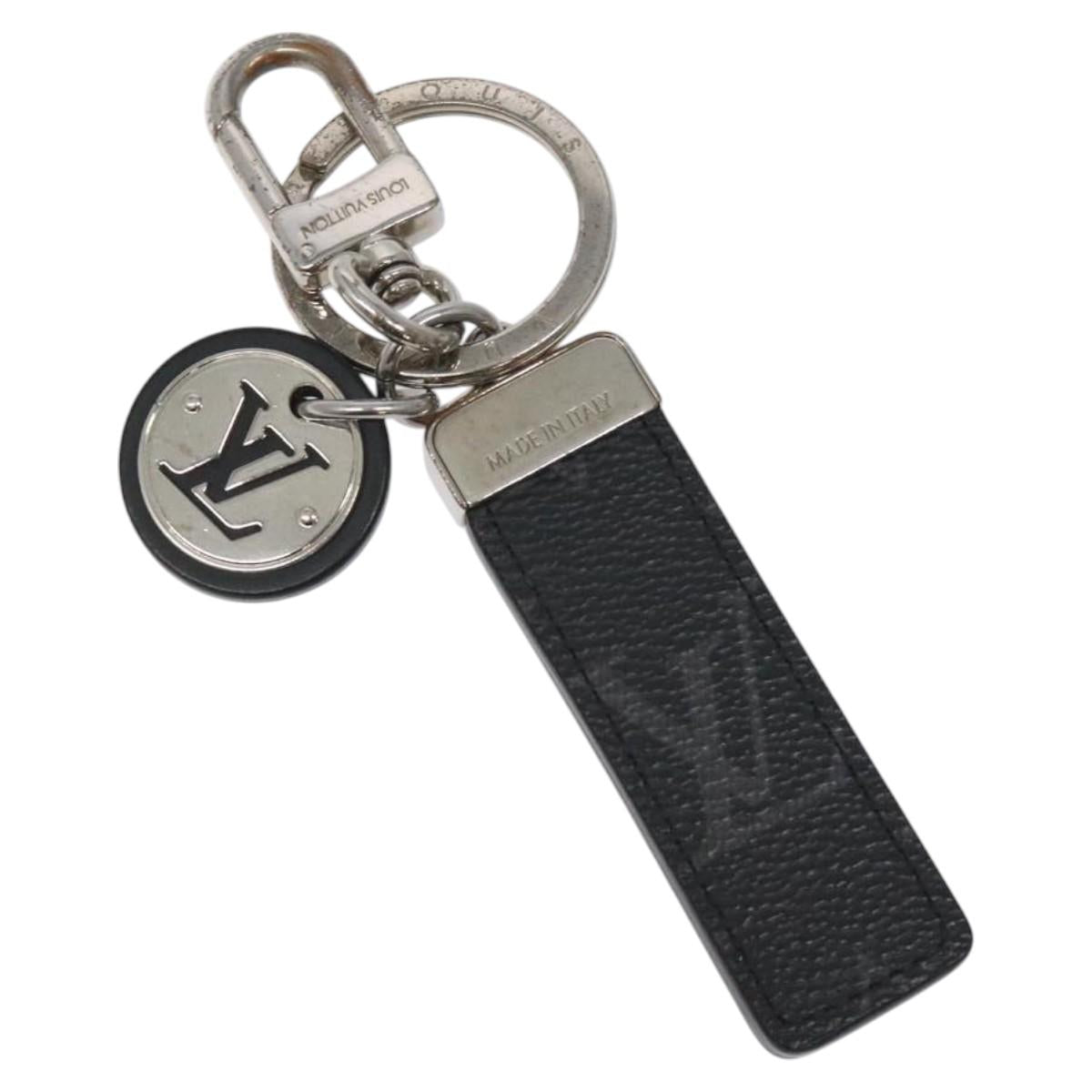 LOUIS VUITTON Monogram Eclipse Porte Cles Neo LV Club Charm M69475 Auth BD2261