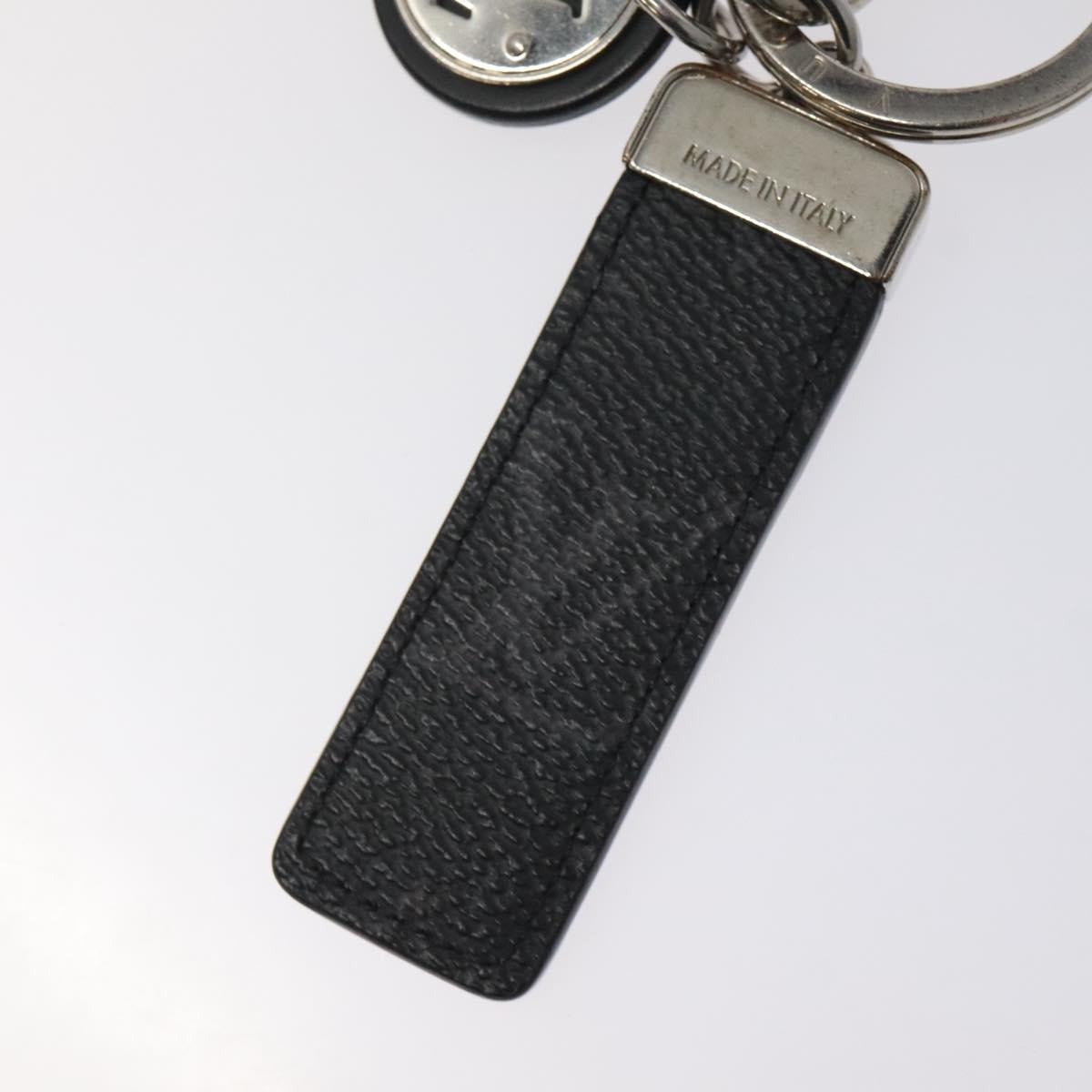 LOUIS VUITTON Monogram Eclipse Porte Cles Neo LV Club Charm M69475 Auth BD2261