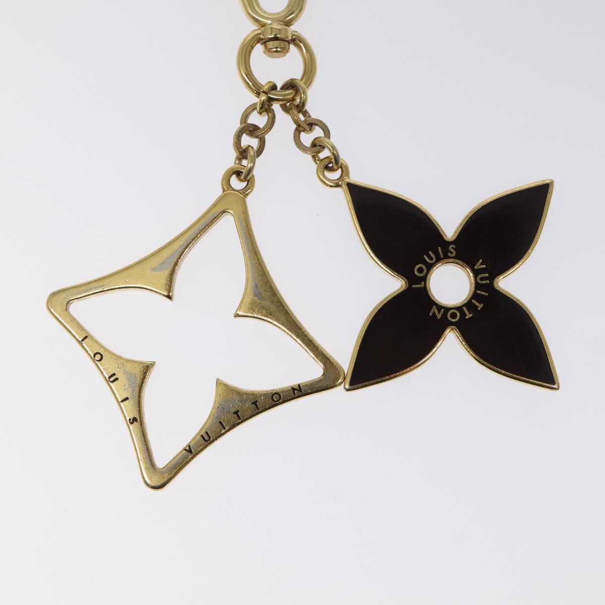 LOUIS VUITTON Porte Cles Puzzle Charm metal Gold M65218 LV Auth BD2265