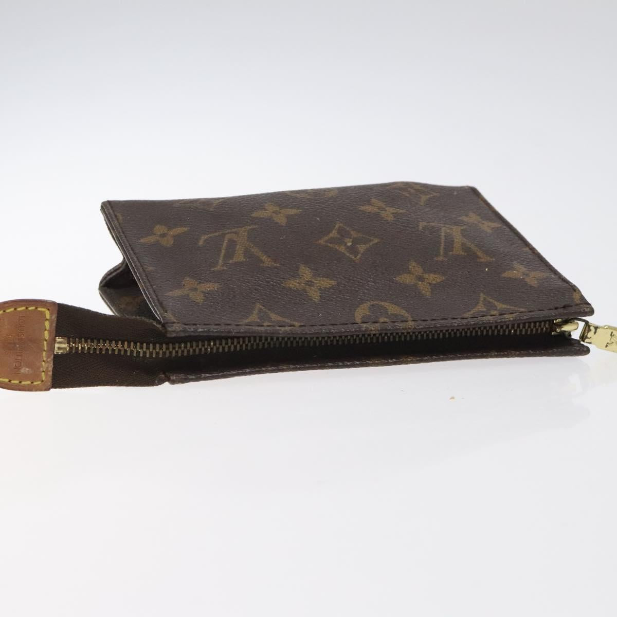 LOUIS VUITTON Monogram Poche Toilette 15 Pouch M47546 LV Auth BD2274