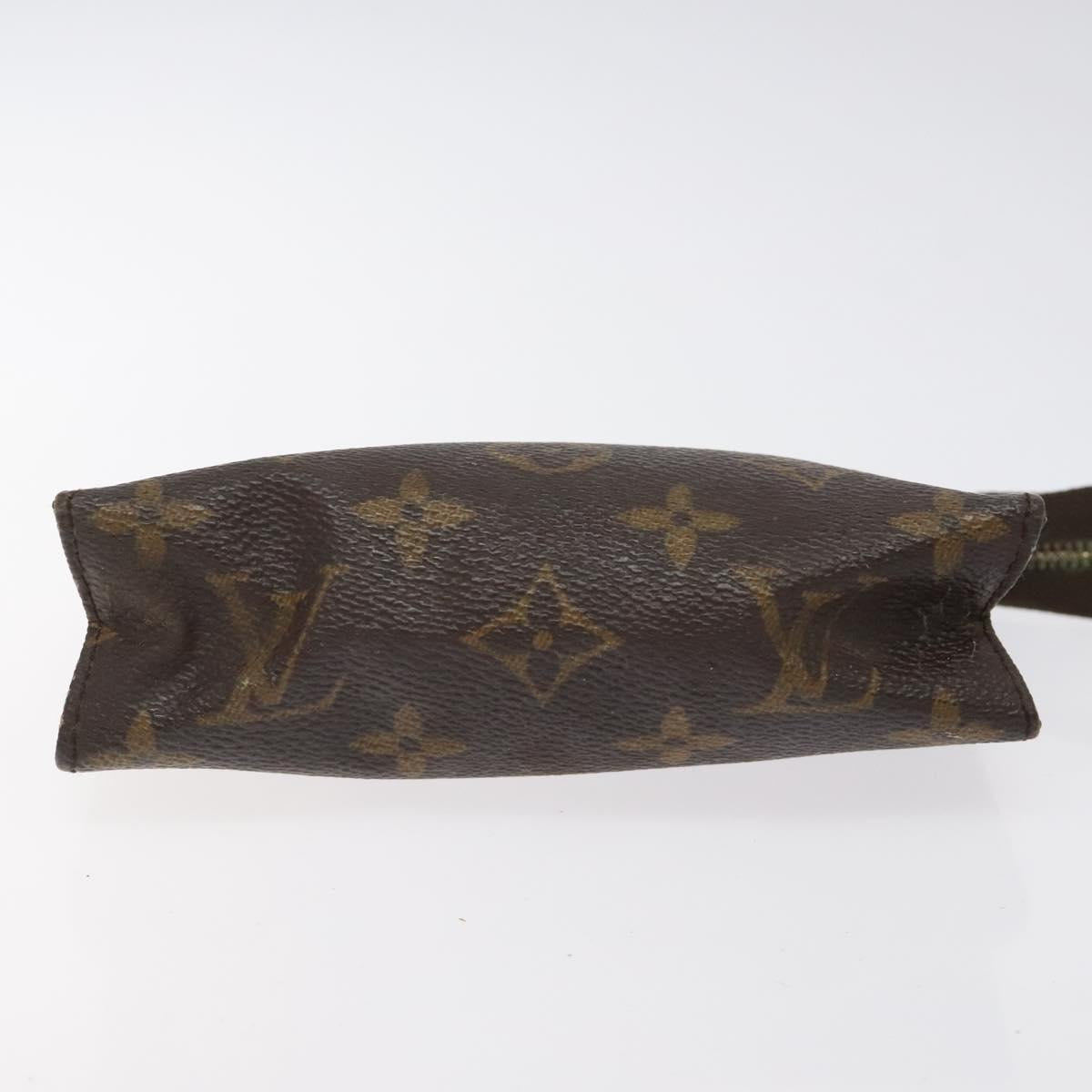 LOUIS VUITTON Monogram Poche Toilette 15 Pouch M47546 LV Auth BD2274