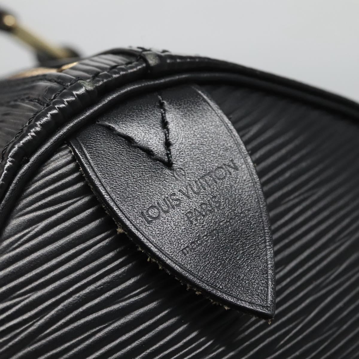 LOUIS VUITTON Epi Speedy 30 Hand Bag Noir Black M43002 LV Auth BD2292