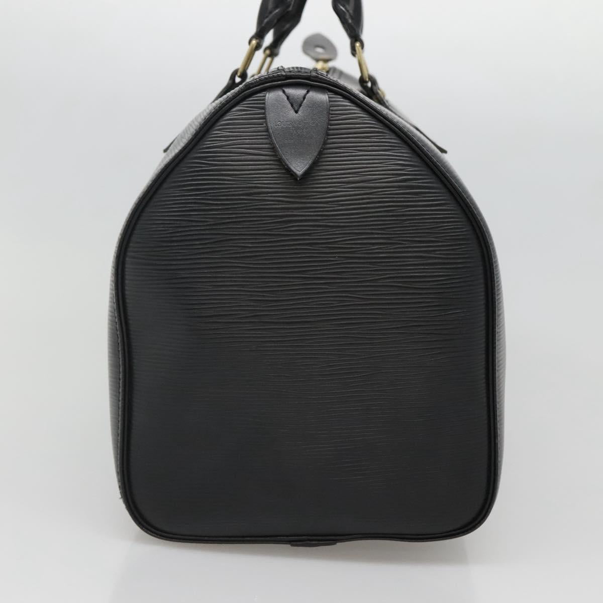 LOUIS VUITTON Epi Speedy 30 Hand Bag Noir Black M43002 LV Auth BD2292