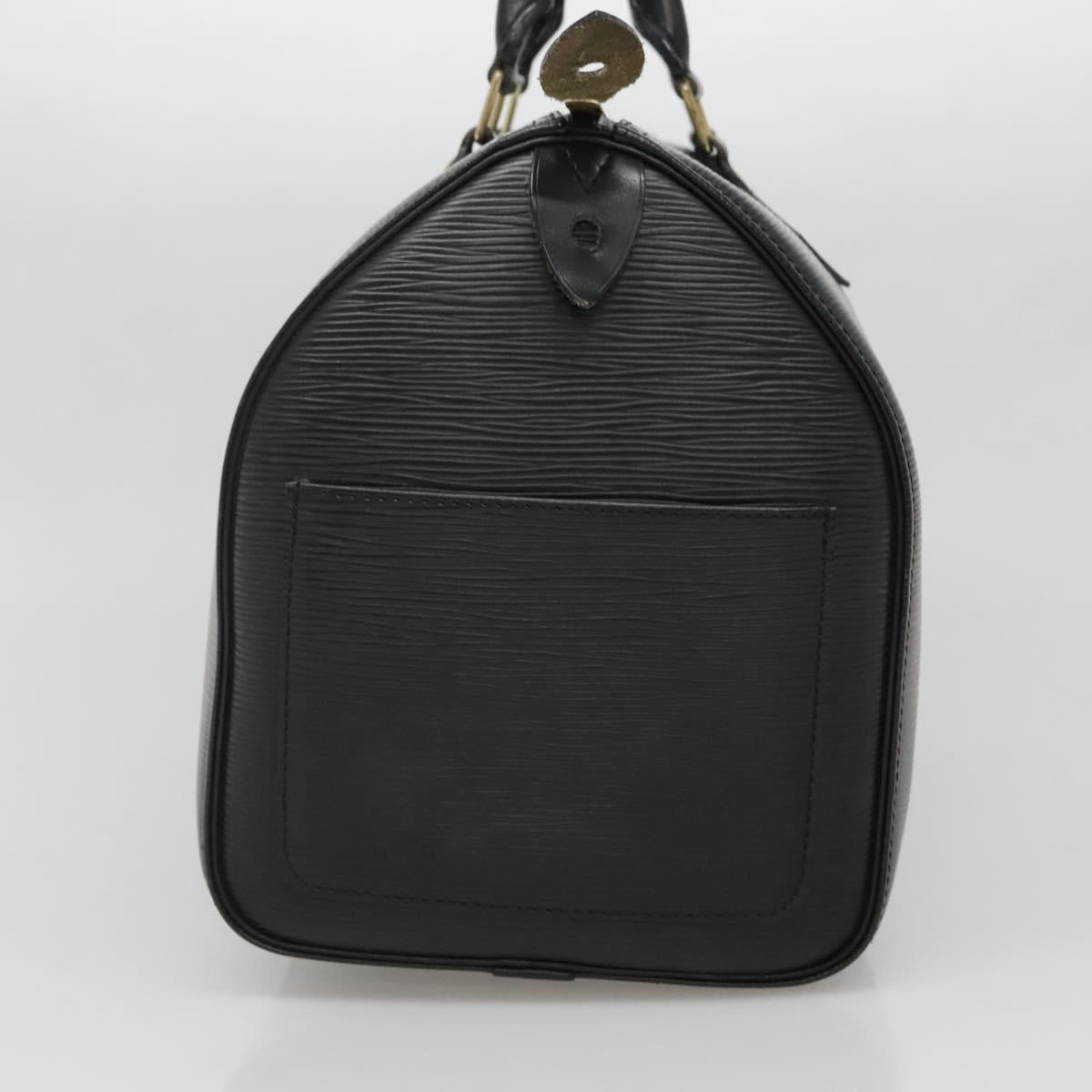 LOUIS VUITTON Epi Speedy 30 Hand Bag Noir Black M43002 LV Auth BD2292