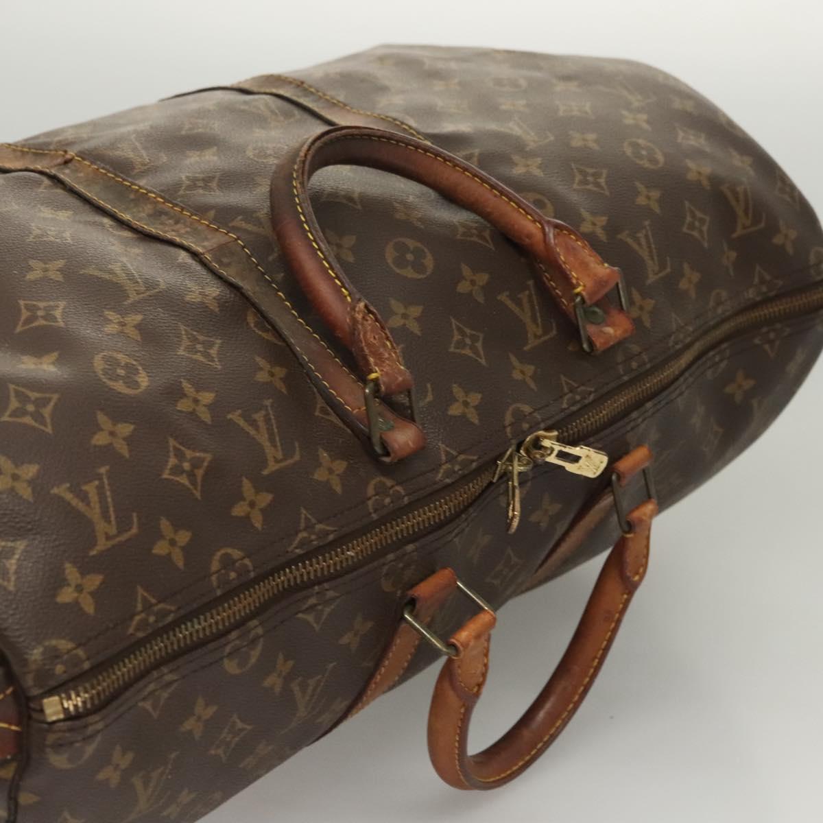 LOUIS VUITTON Monogram Keepall 50 Boston Bag M41426 LV Auth BD2302