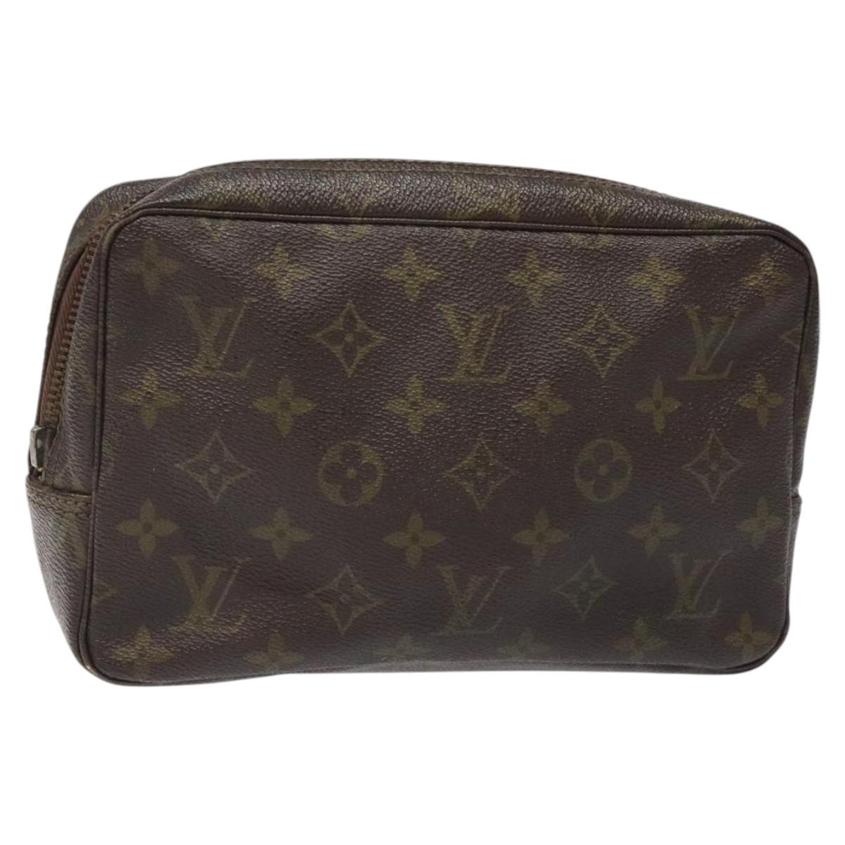 LOUIS VUITTON Monogram Trousse Toilette 23 Clutch Bag Vintage M47524 Auth BD2308